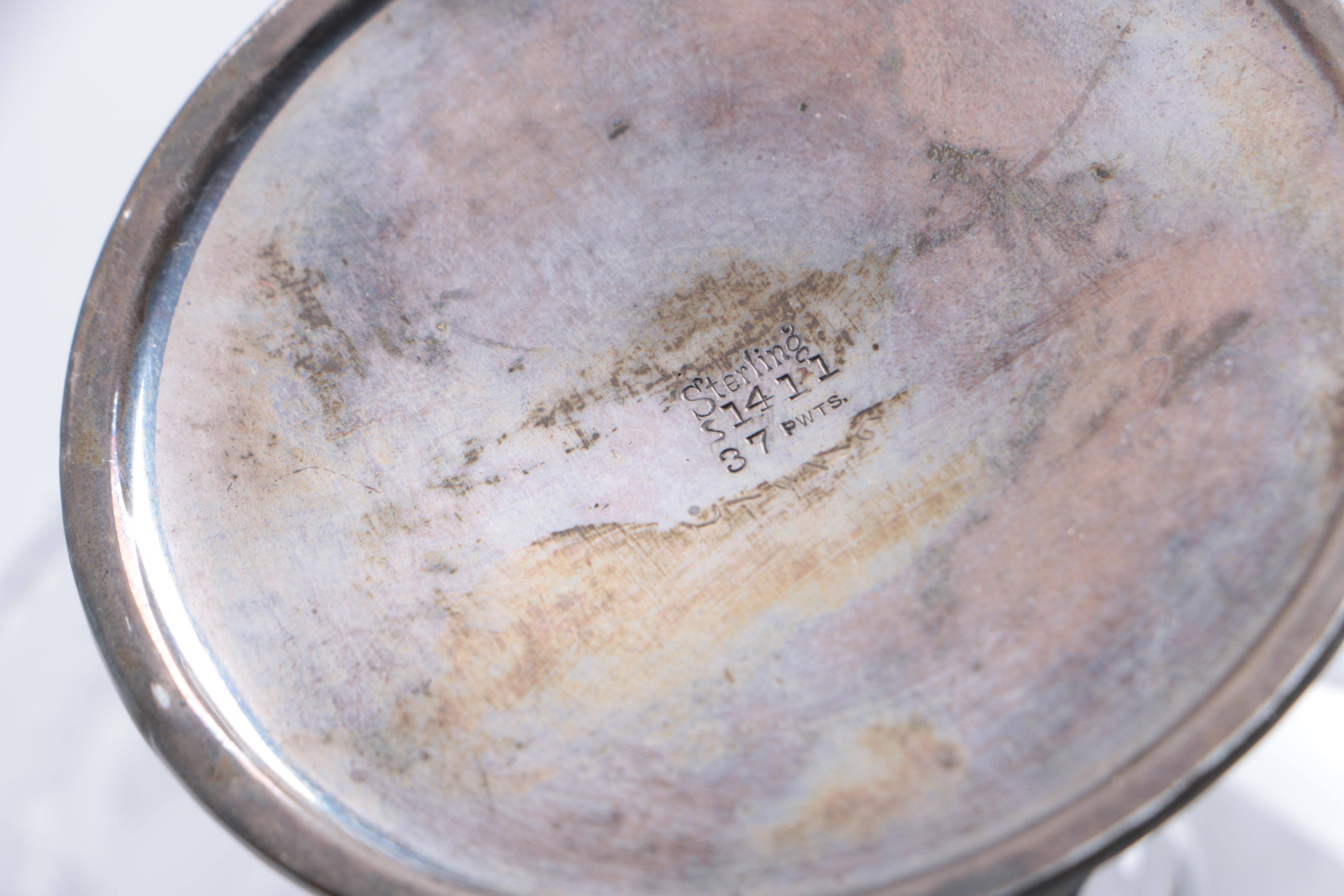 Sterling Silver and Cut Glass Compotes