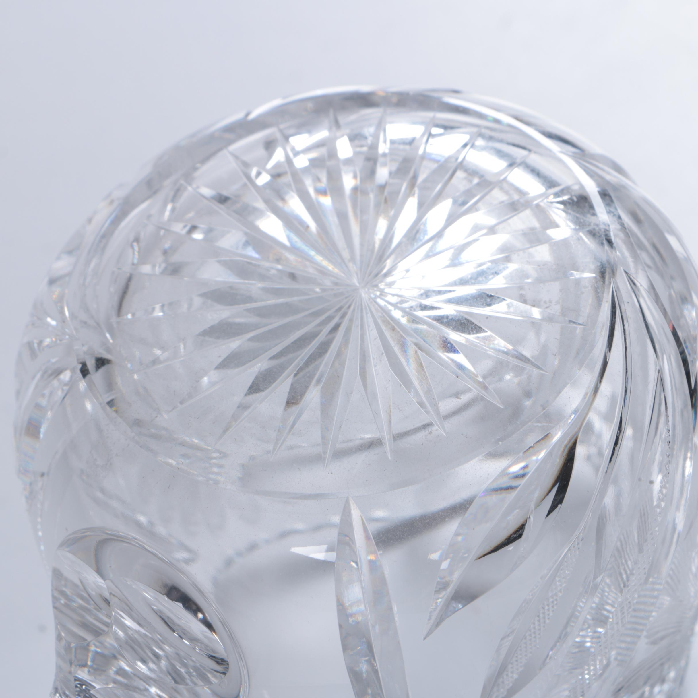 American Brilliant Period Cut Glass Creamer and Sugar Bowl