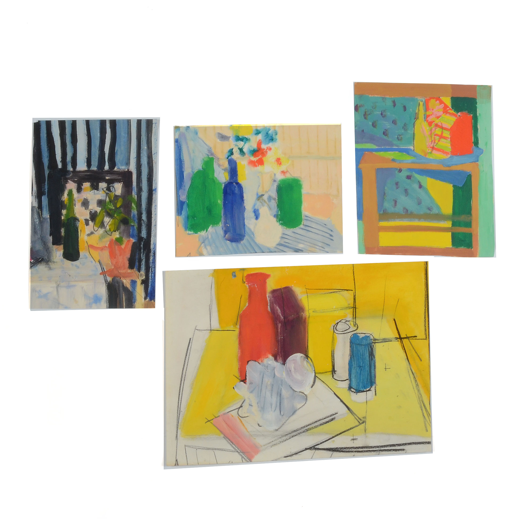 Paul Chidlaw Collection of Abstract Still Life Paintings on Paper