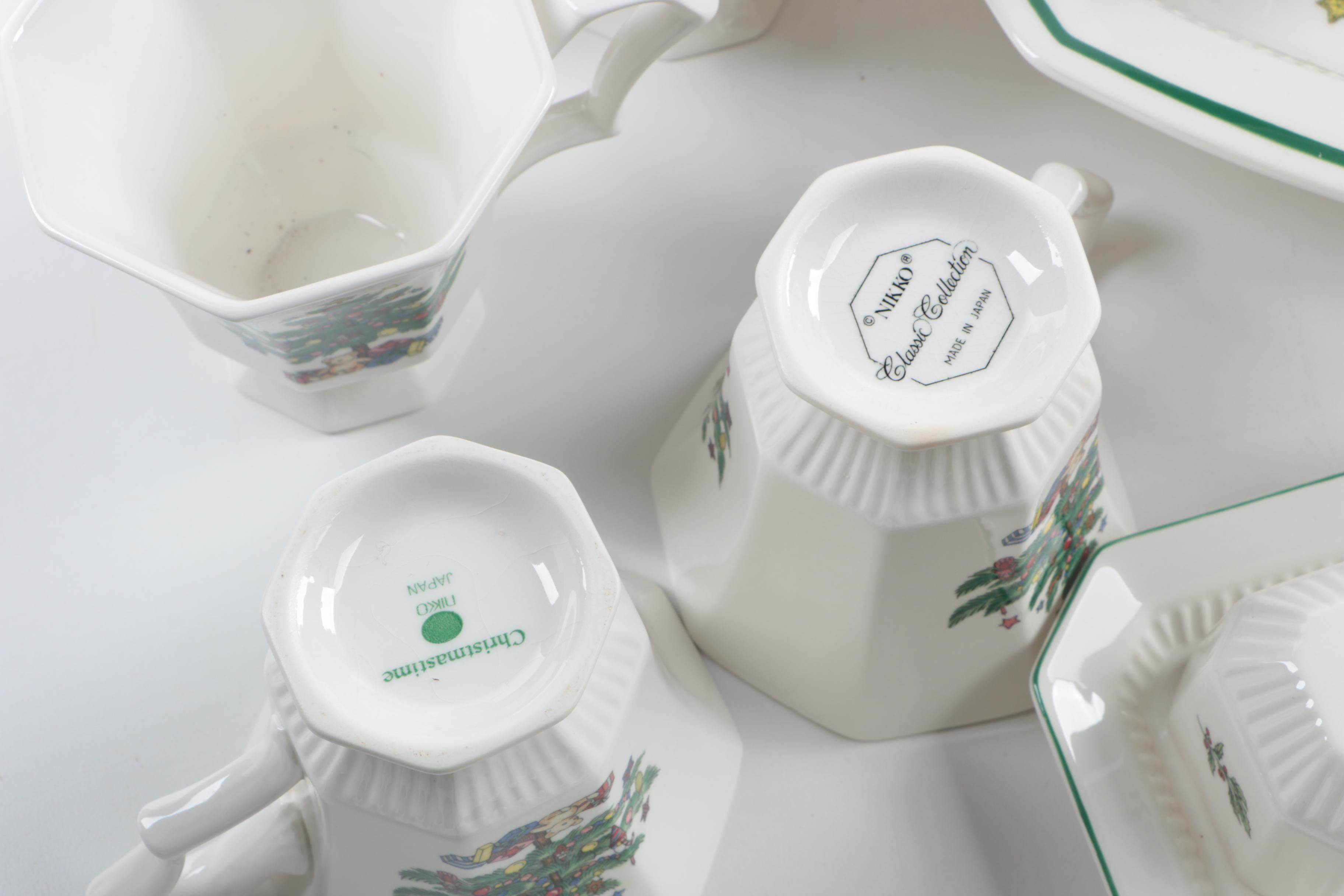 Nikko "Christmastime" Porcelain Tableware
