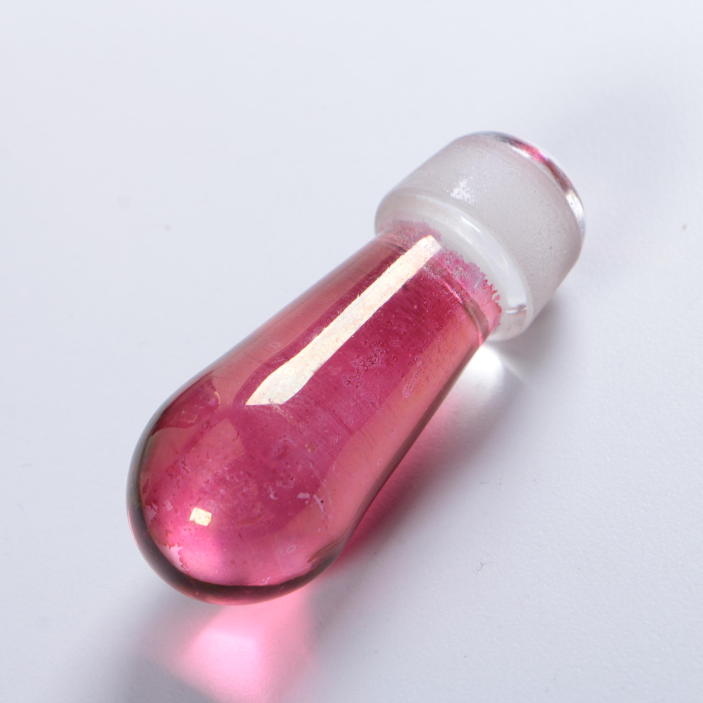 Mary Gregory  Cranberry Decanter and Glasses