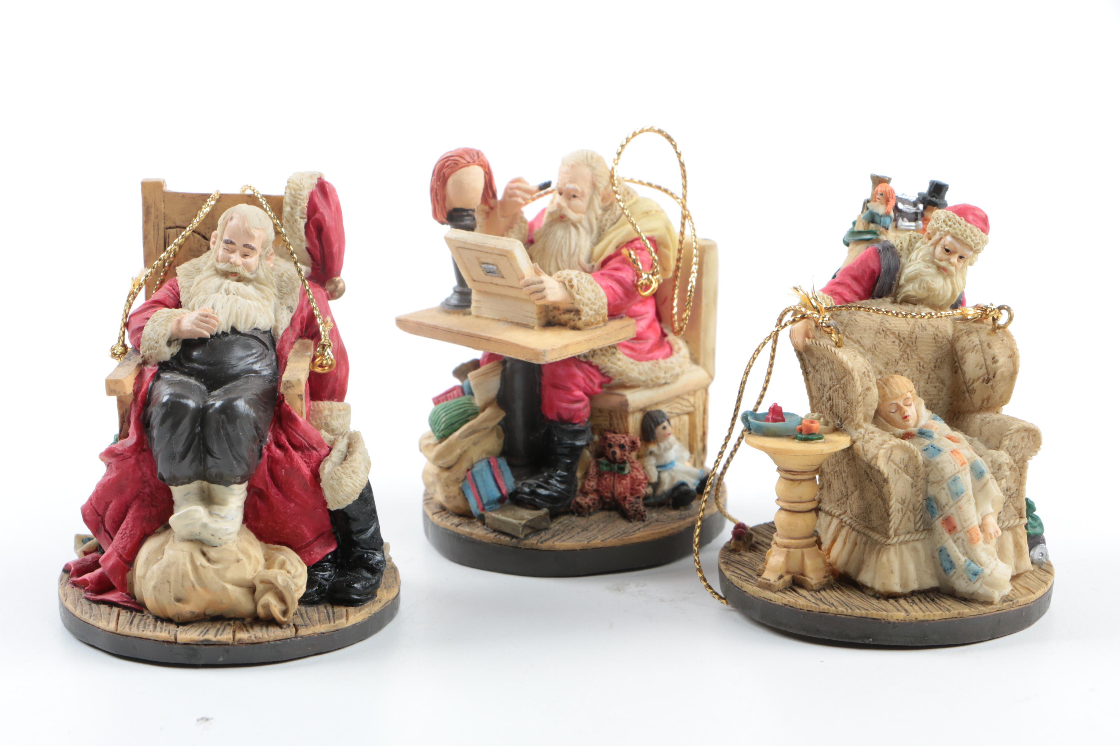 Bradford Exchange Norman Rockwell Christmas Ornaments