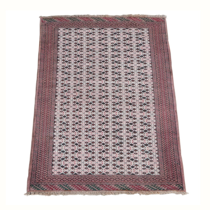 Hand-Knotted Persian Baluch Wool Area Rug