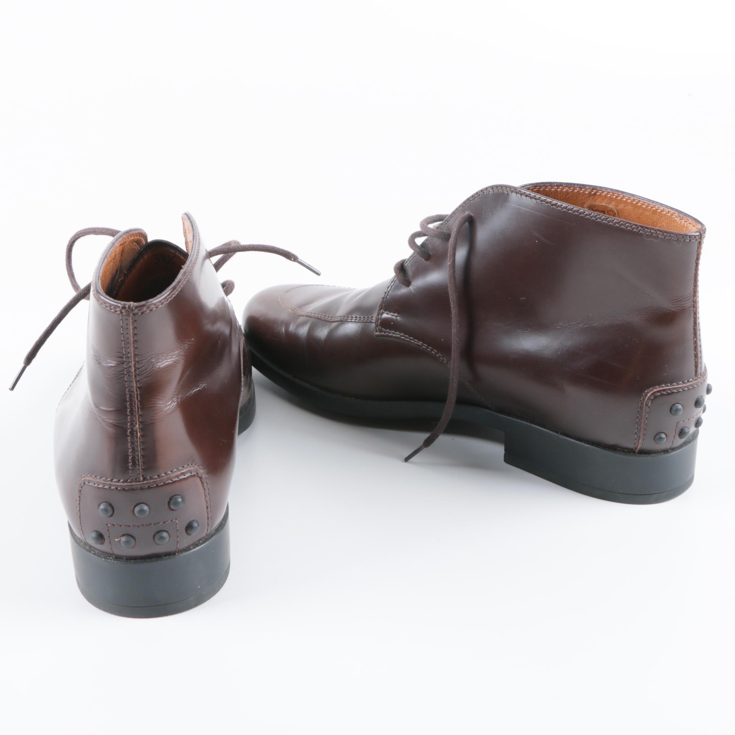 Tod's Chukka Style Brown Leather Boots