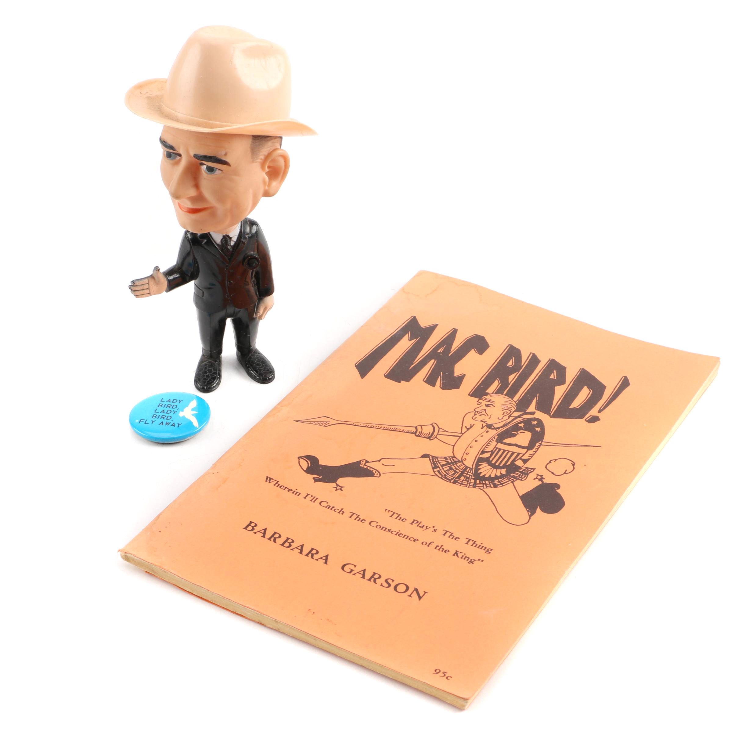 Lyndon B. Johnson Presidential Memorabilia with Anti-LBJ Satirical