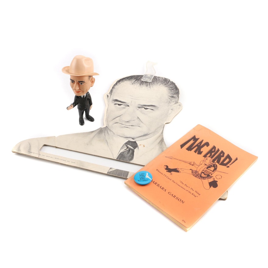 Lyndon B. Johnson Presidential Memorabilia with Anti-LBJ Satirical
