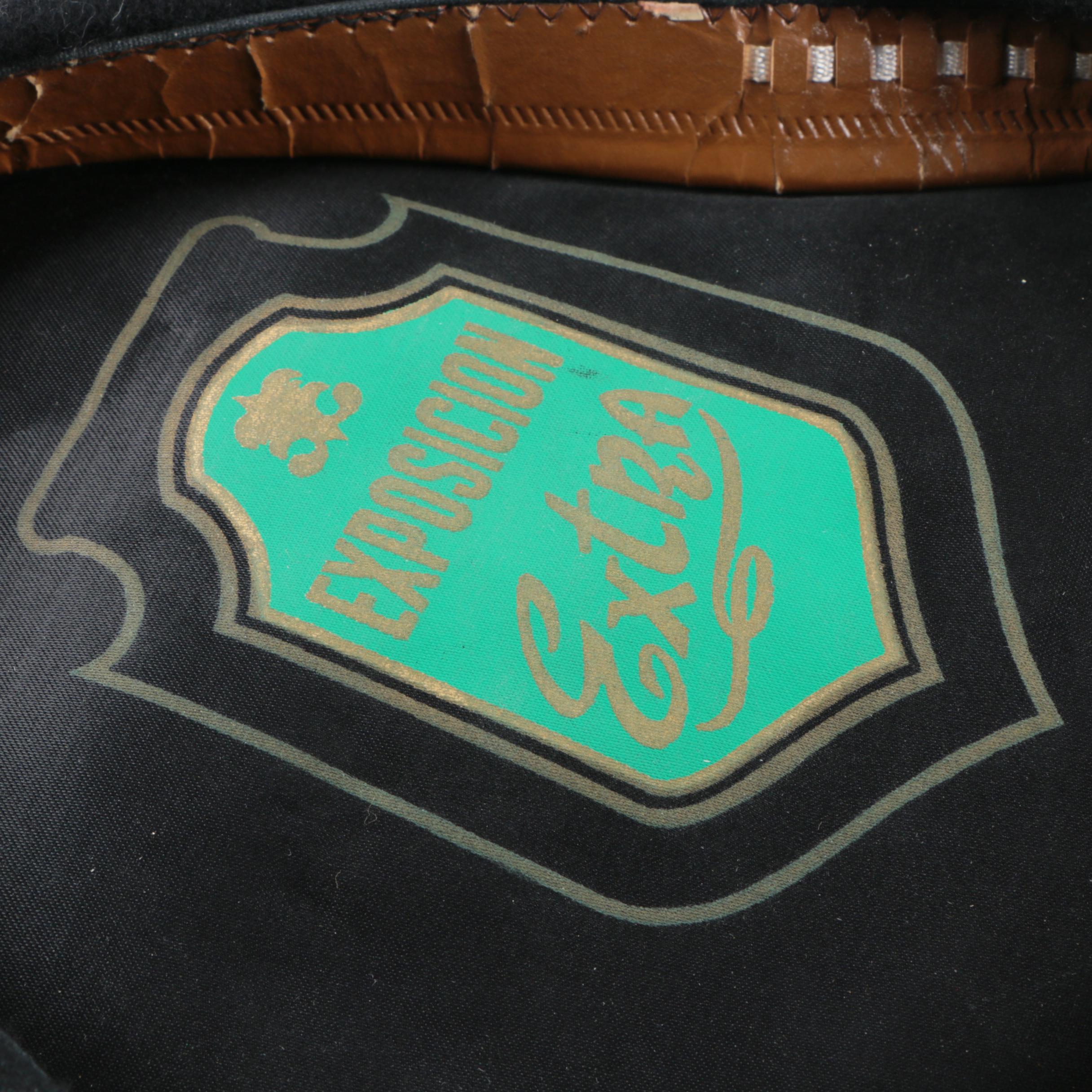 Vintage Grey Tweed Wool Hat and Black Beret