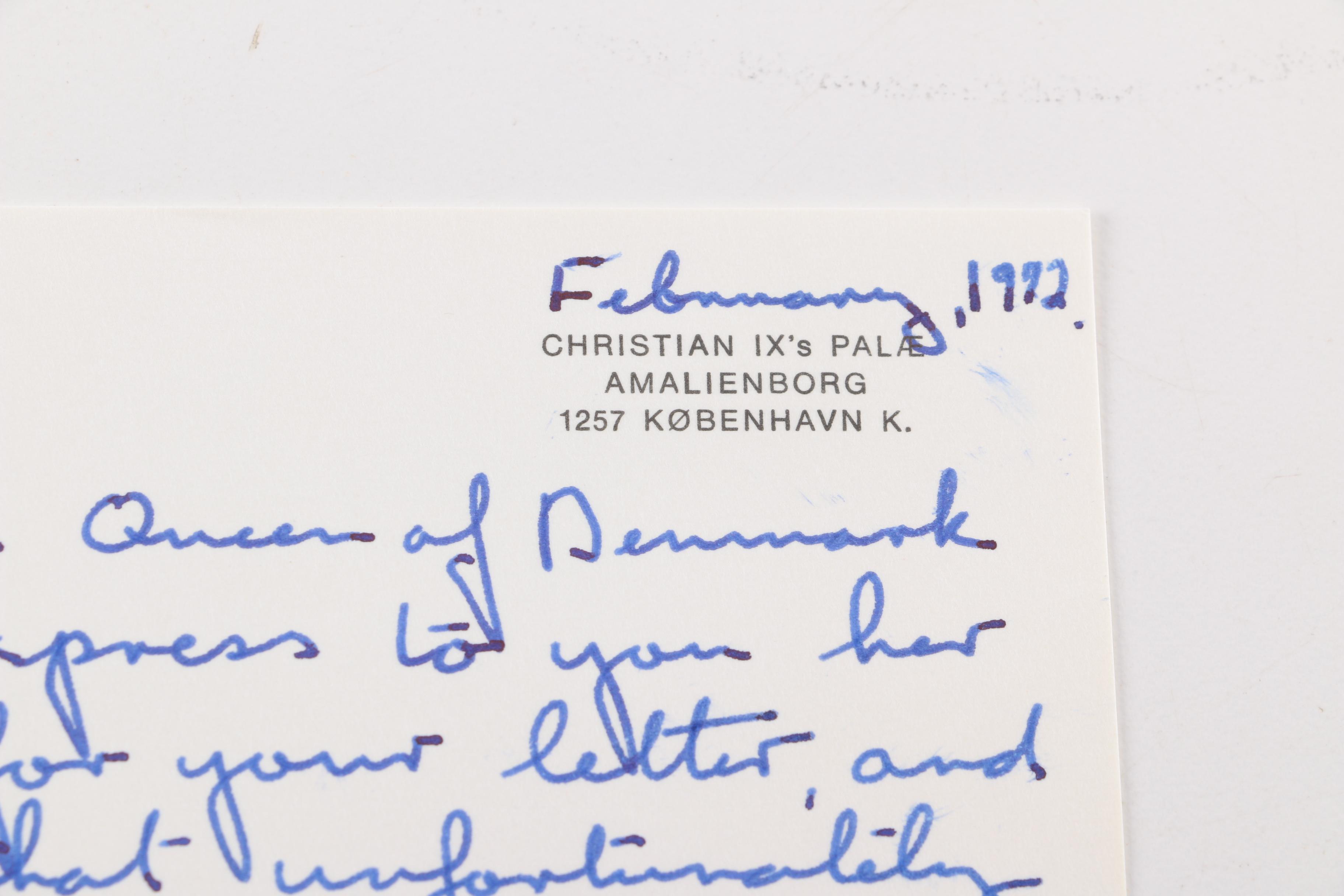 Fedrico Fellini Autographed Postcards