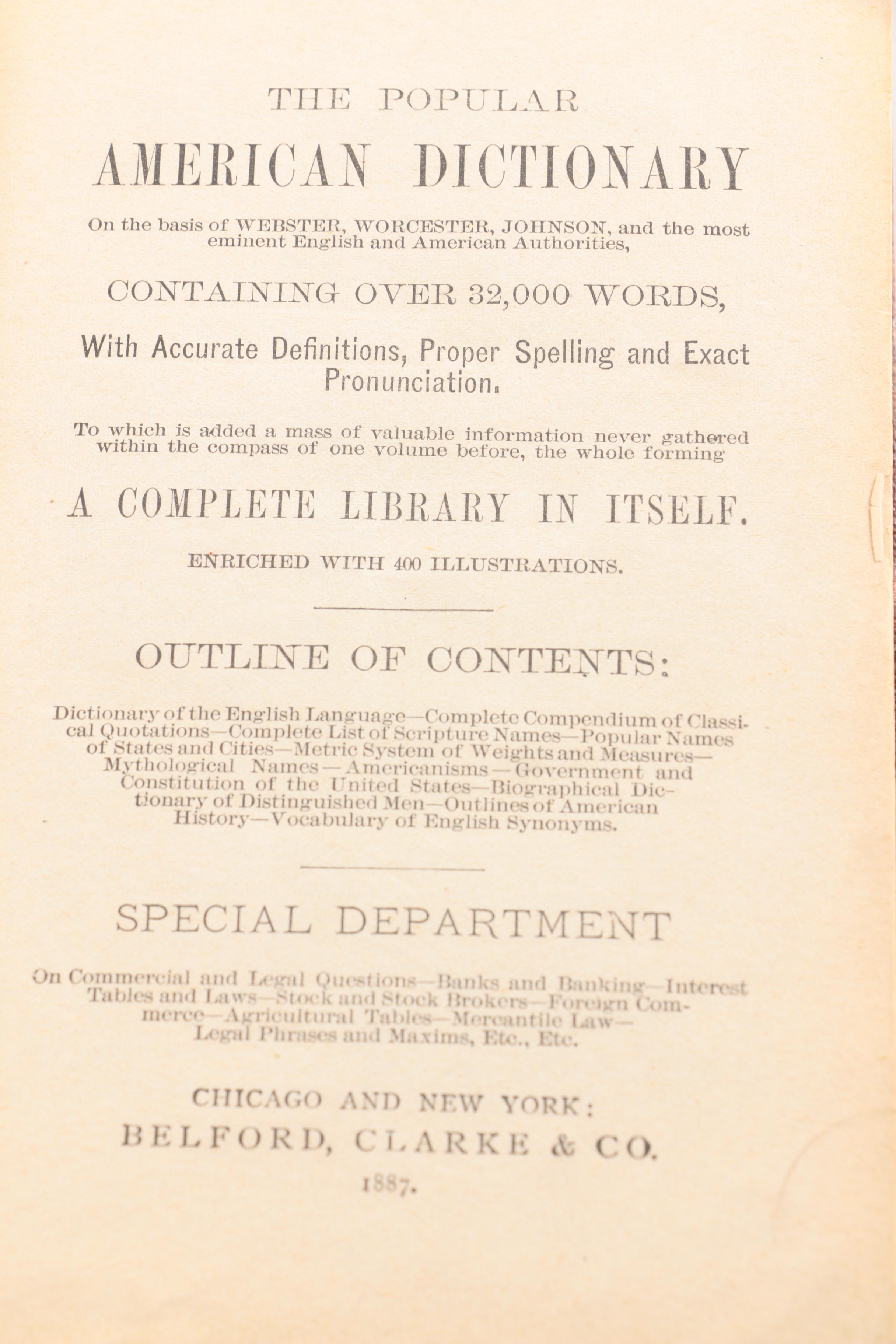 1887 "Popular American Dictionary" and 1931 "The New Century Dictionary"