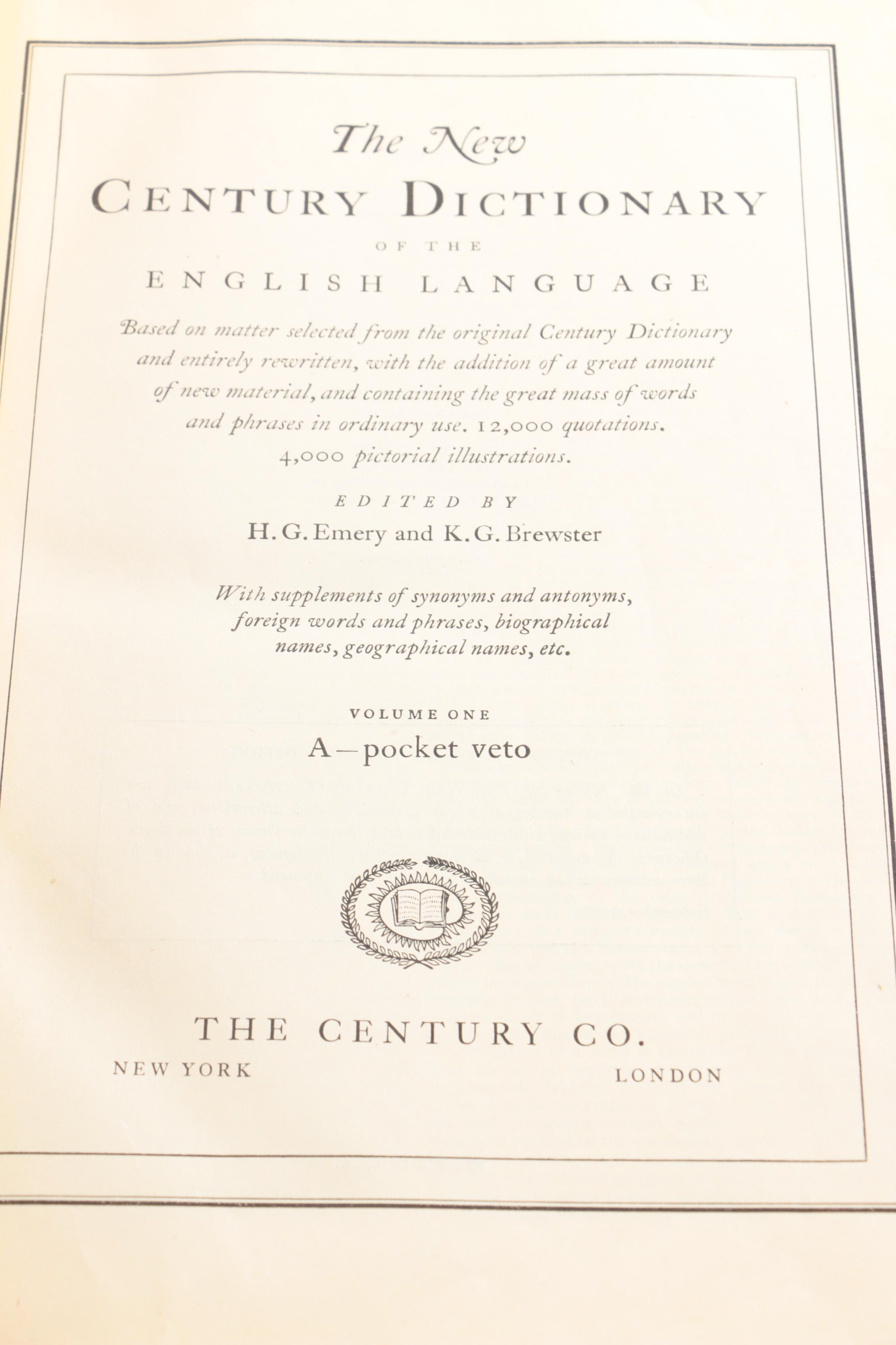 1887 "Popular American Dictionary" and 1931 "The New Century Dictionary"