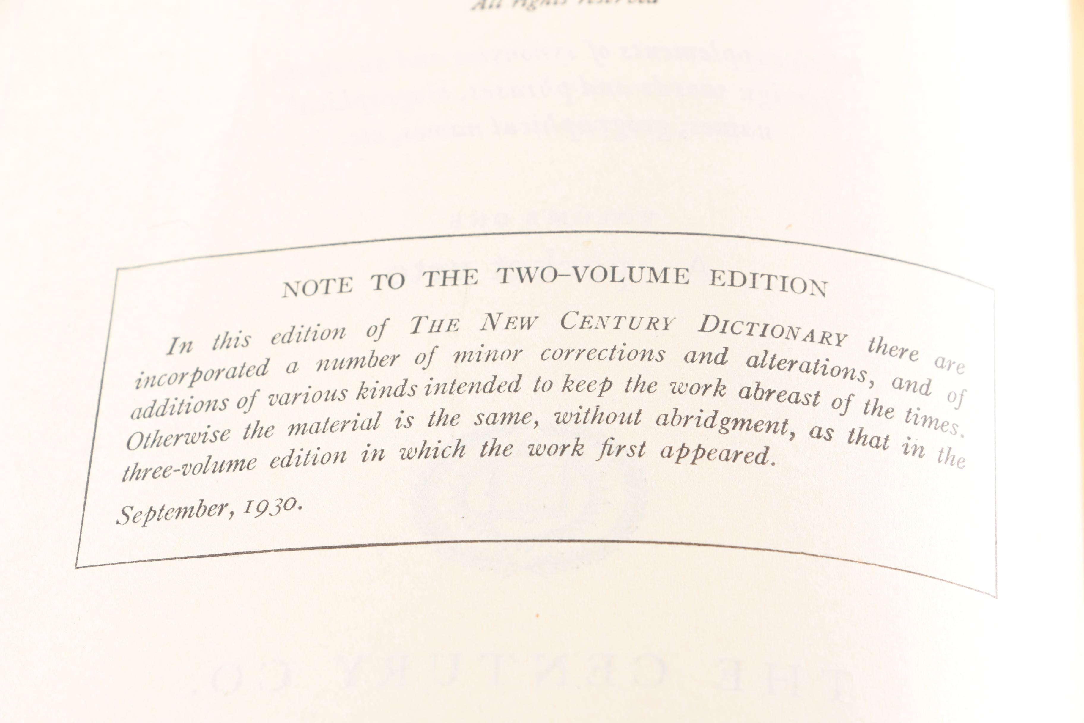 1887 "Popular American Dictionary" and 1931 "The New Century Dictionary"