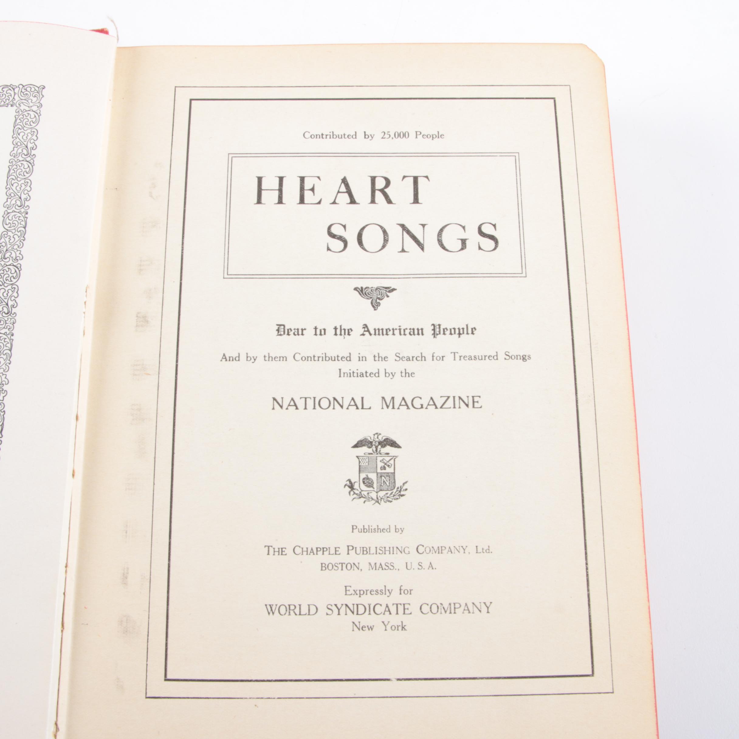"Heart Songs: Melodies of Days Gone By" Songbook