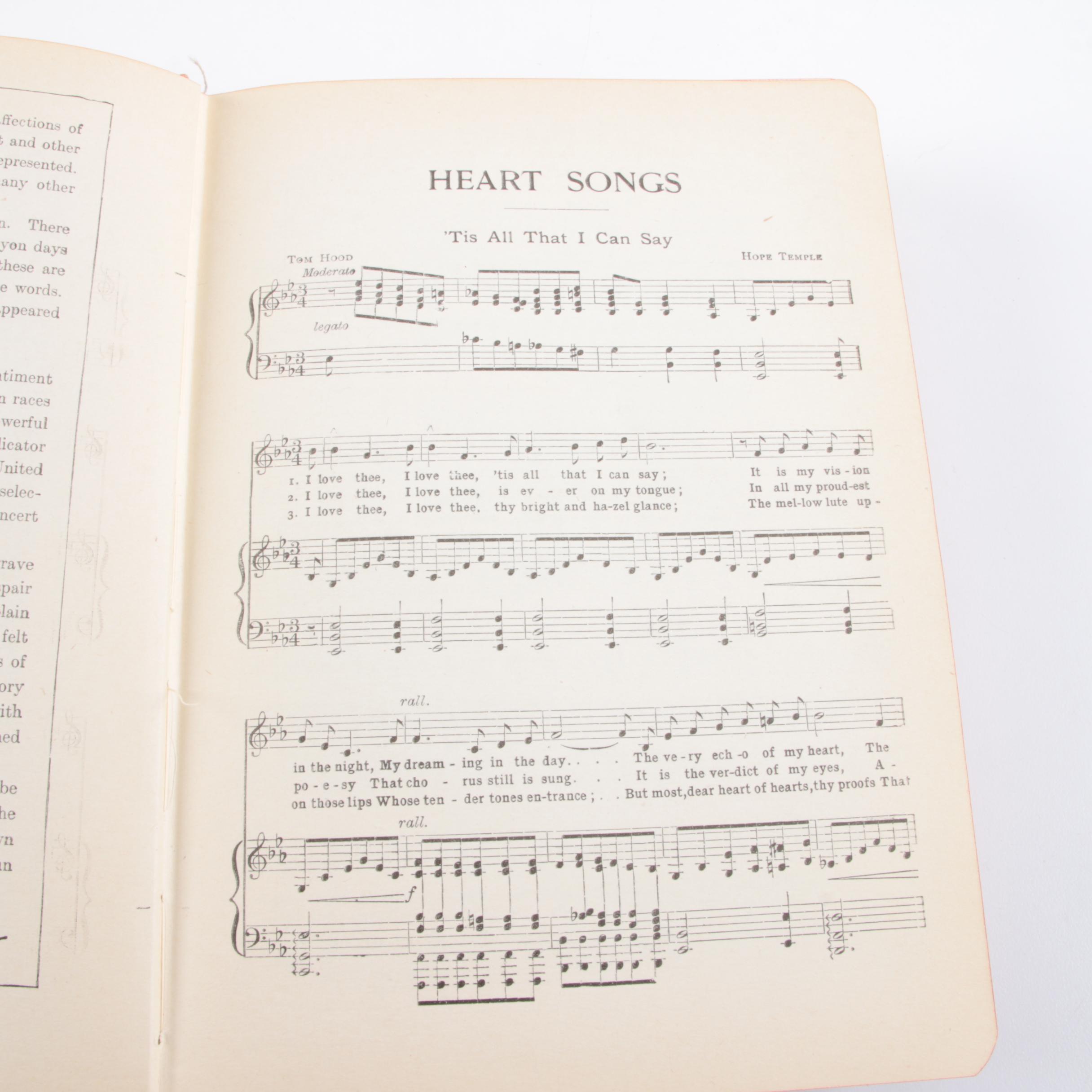 "Heart Songs: Melodies of Days Gone By" Songbook