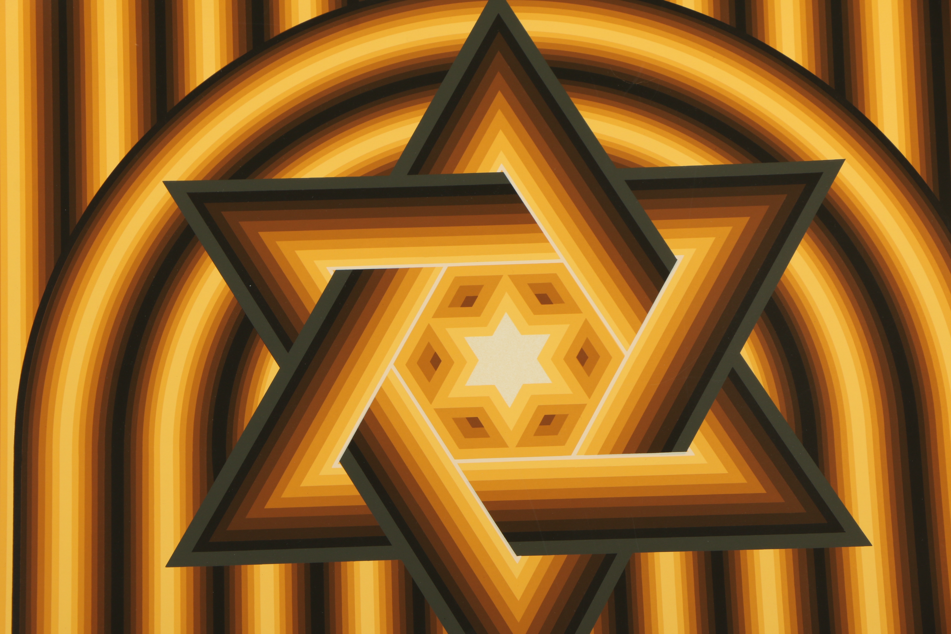 Lev Moross Serigraph "Star of David"