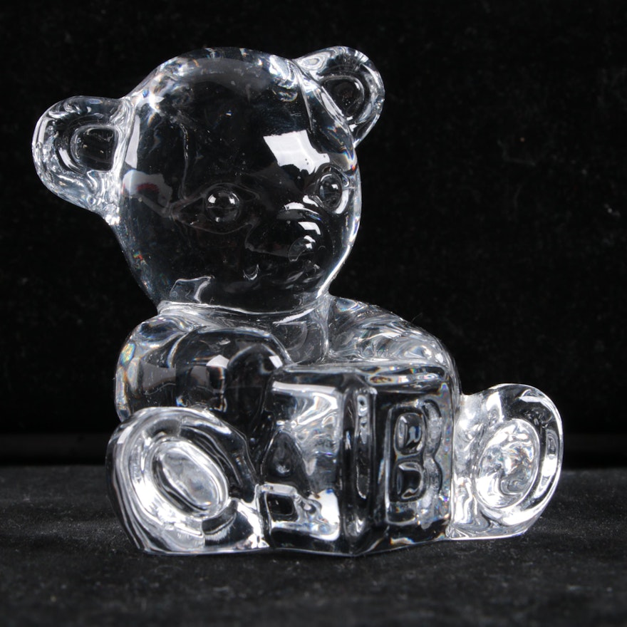 Waterford Crystal Teddy Bear Figurine