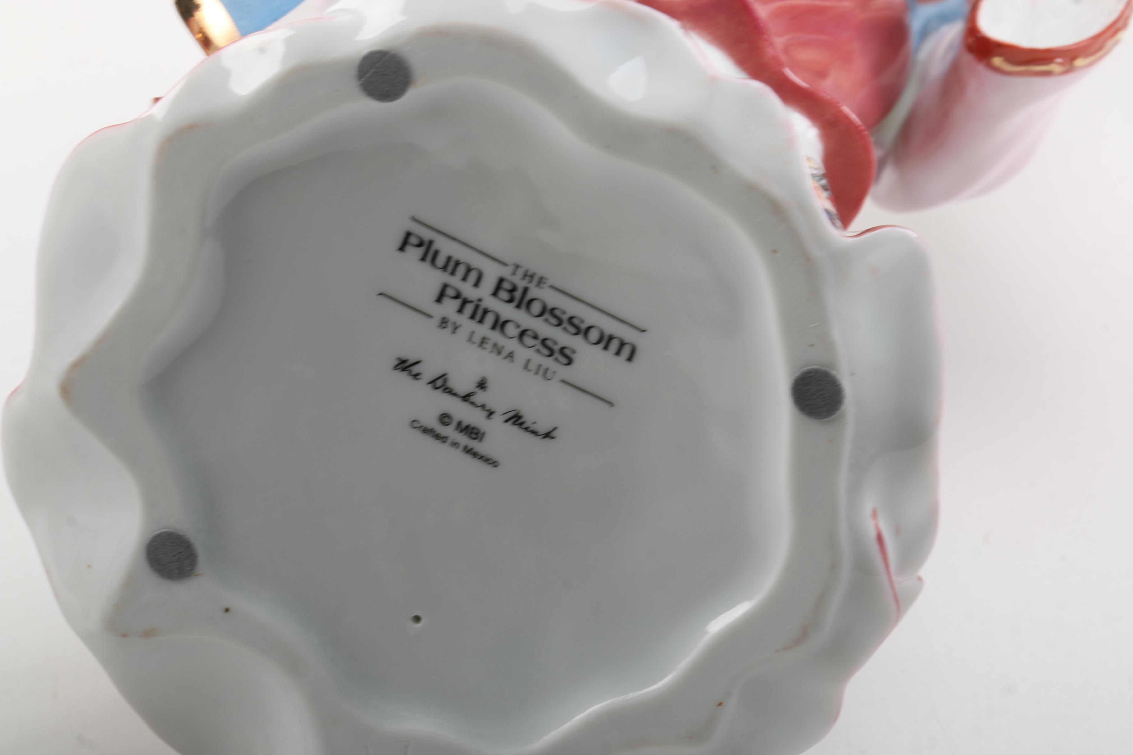 Selection of Porcelain Figurines Including Lena Liu for The Danbury Mint