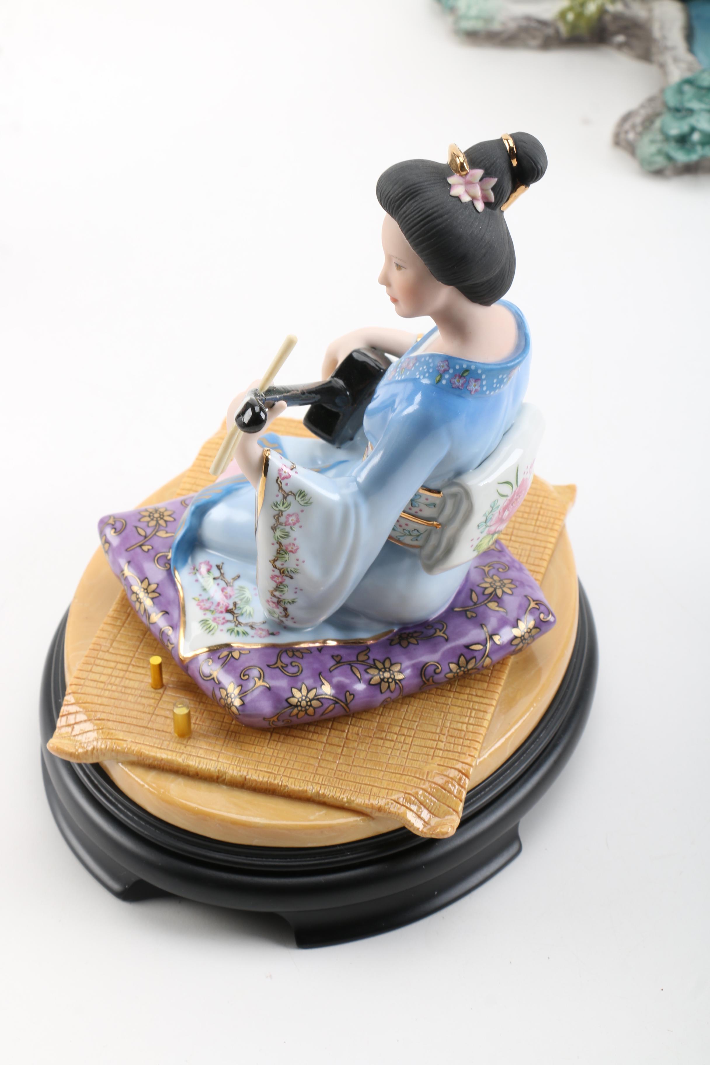 Selection of Porcelain Figurines Including Lena Liu for The Danbury Mint