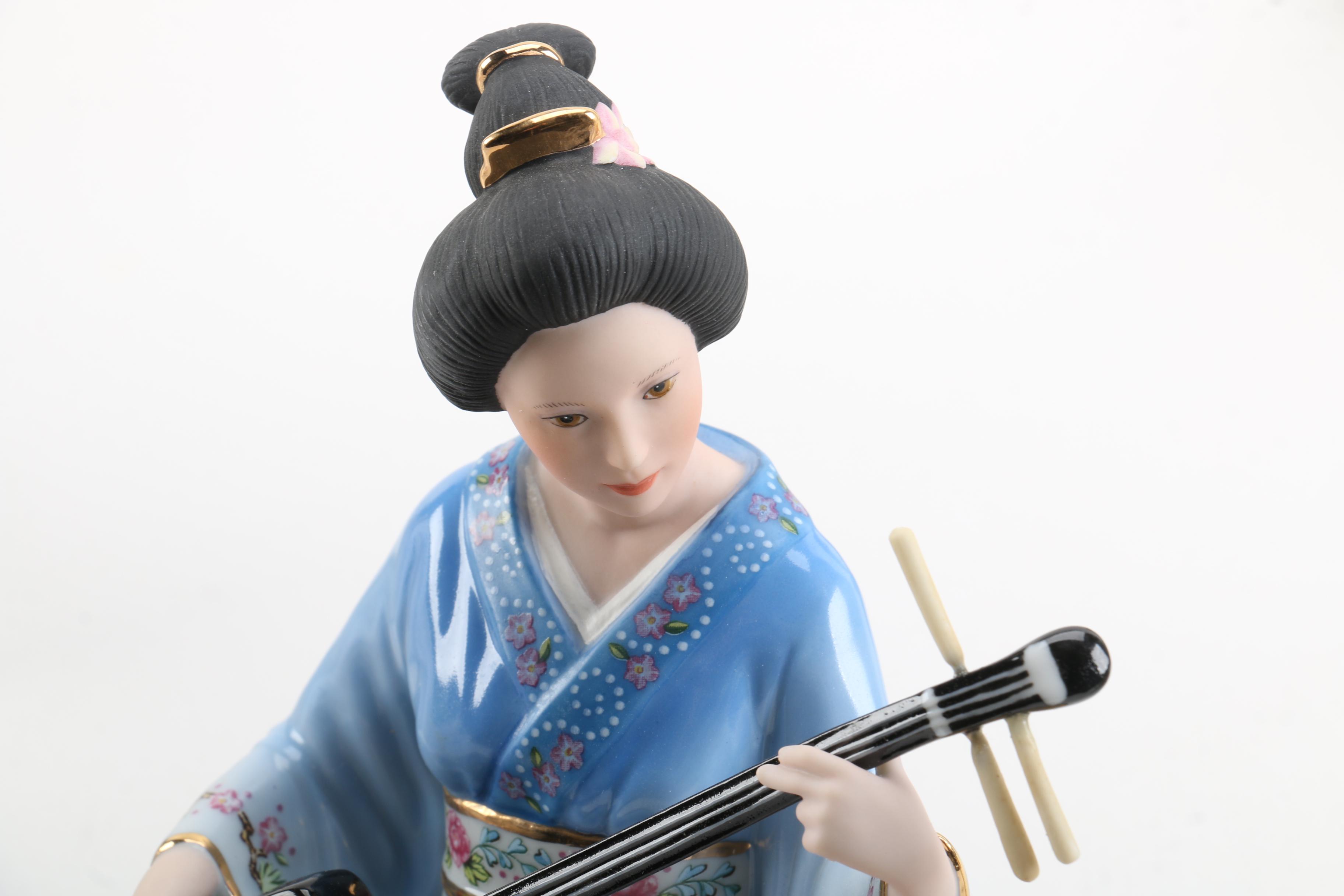 Selection of Porcelain Figurines Including Lena Liu for The Danbury Mint