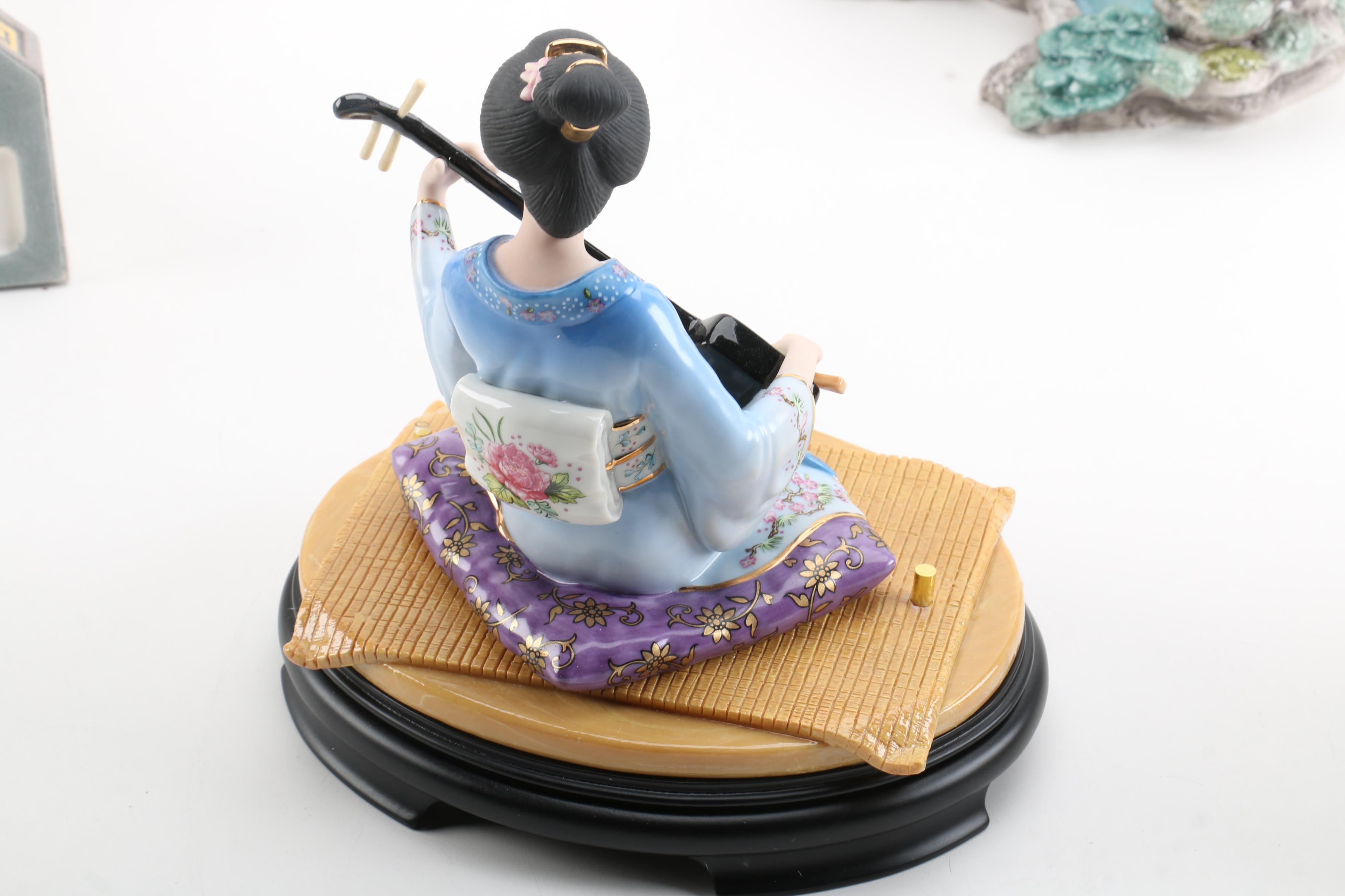 Selection of Porcelain Figurines Including Lena Liu for The Danbury Mint