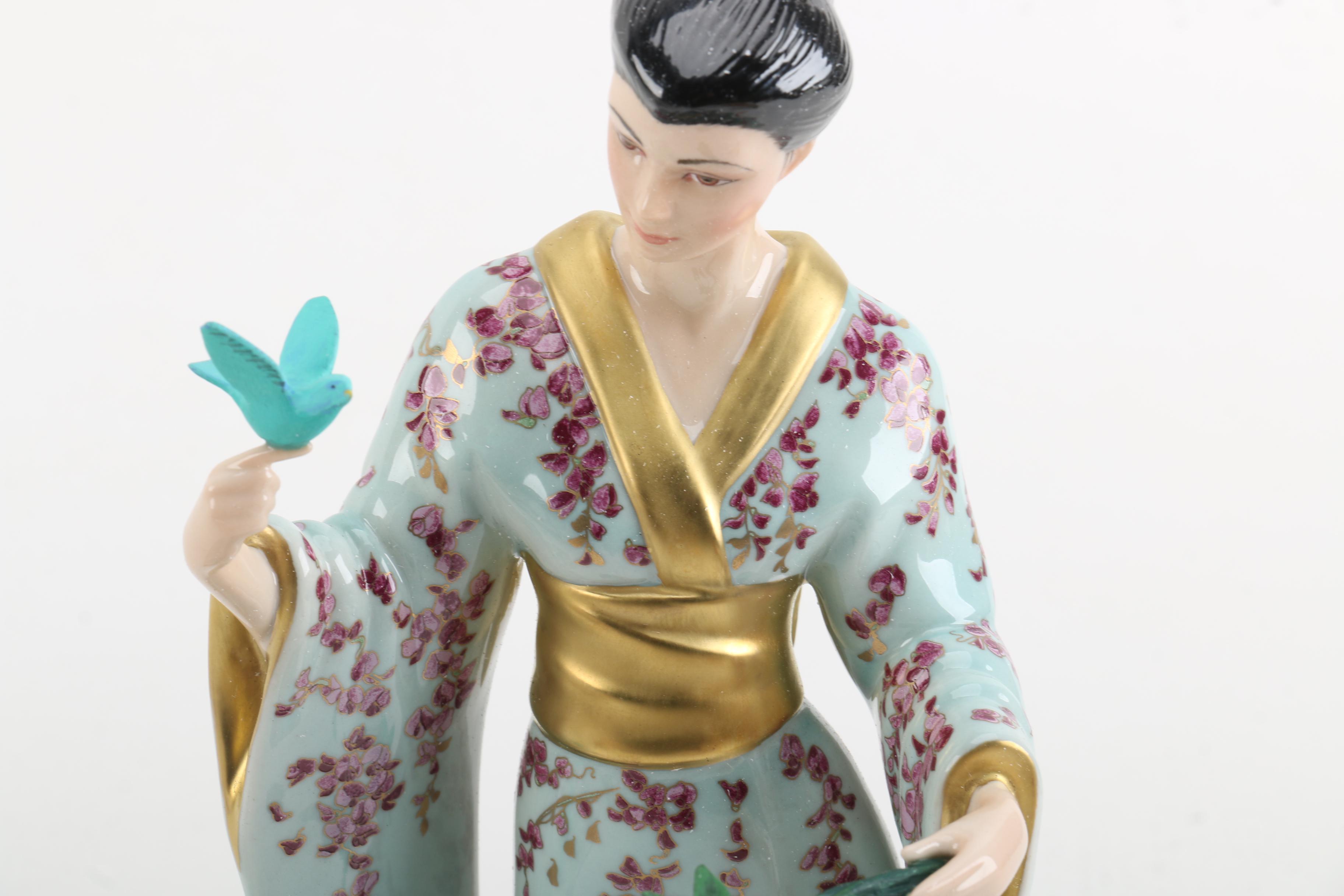 Selection of Porcelain Figurines Including Lena Liu for The Danbury Mint