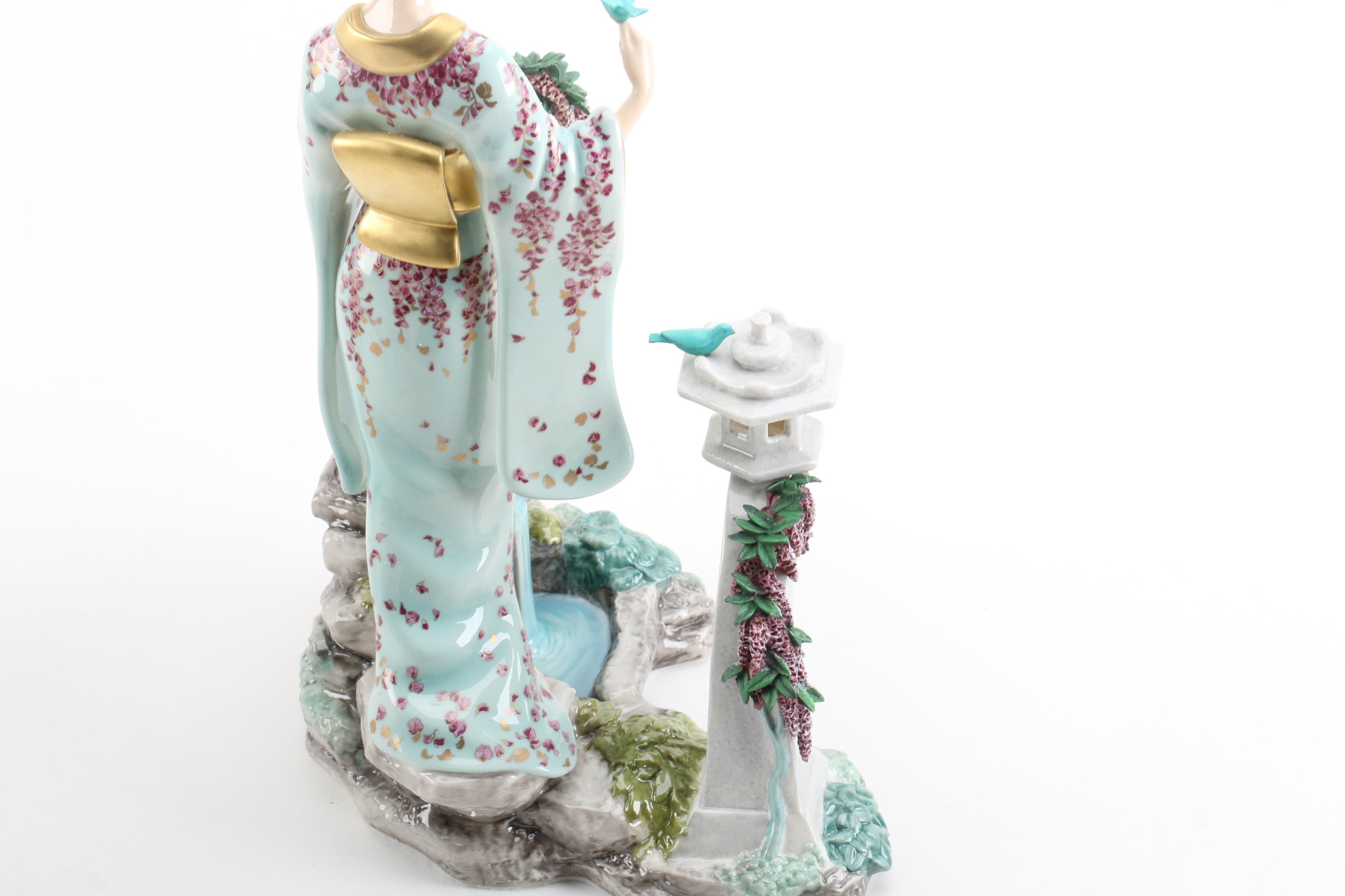 Selection of Porcelain Figurines Including Lena Liu for The Danbury Mint