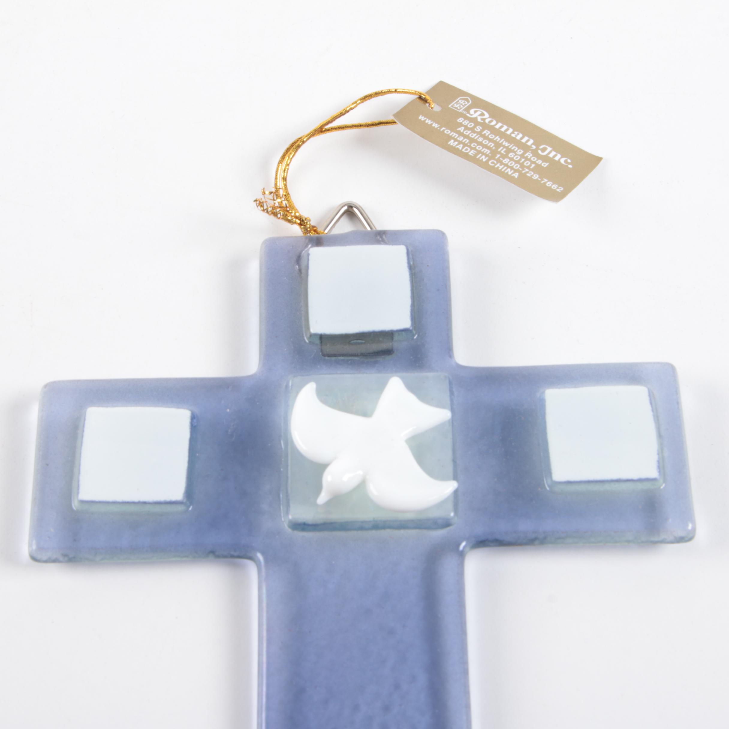 Roman Inc. Glass Cross Wall Decor