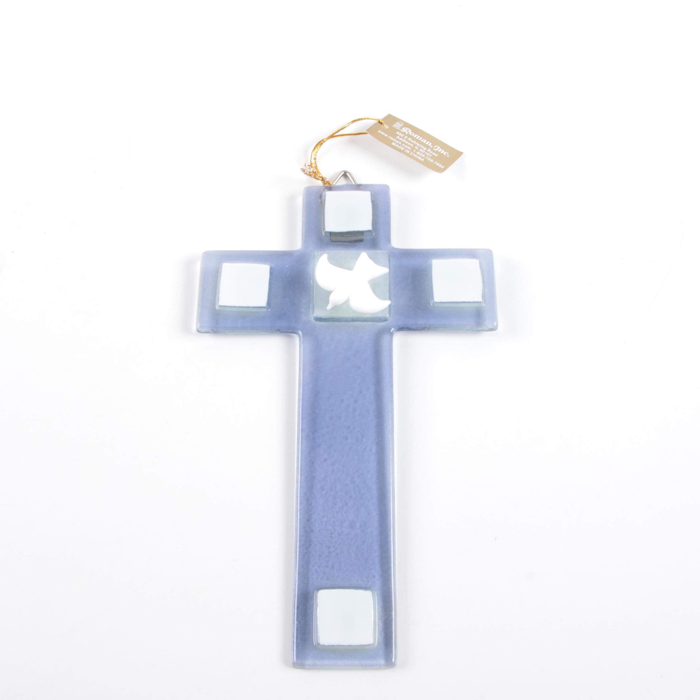 Roman Inc. Glass Cross Wall Decor