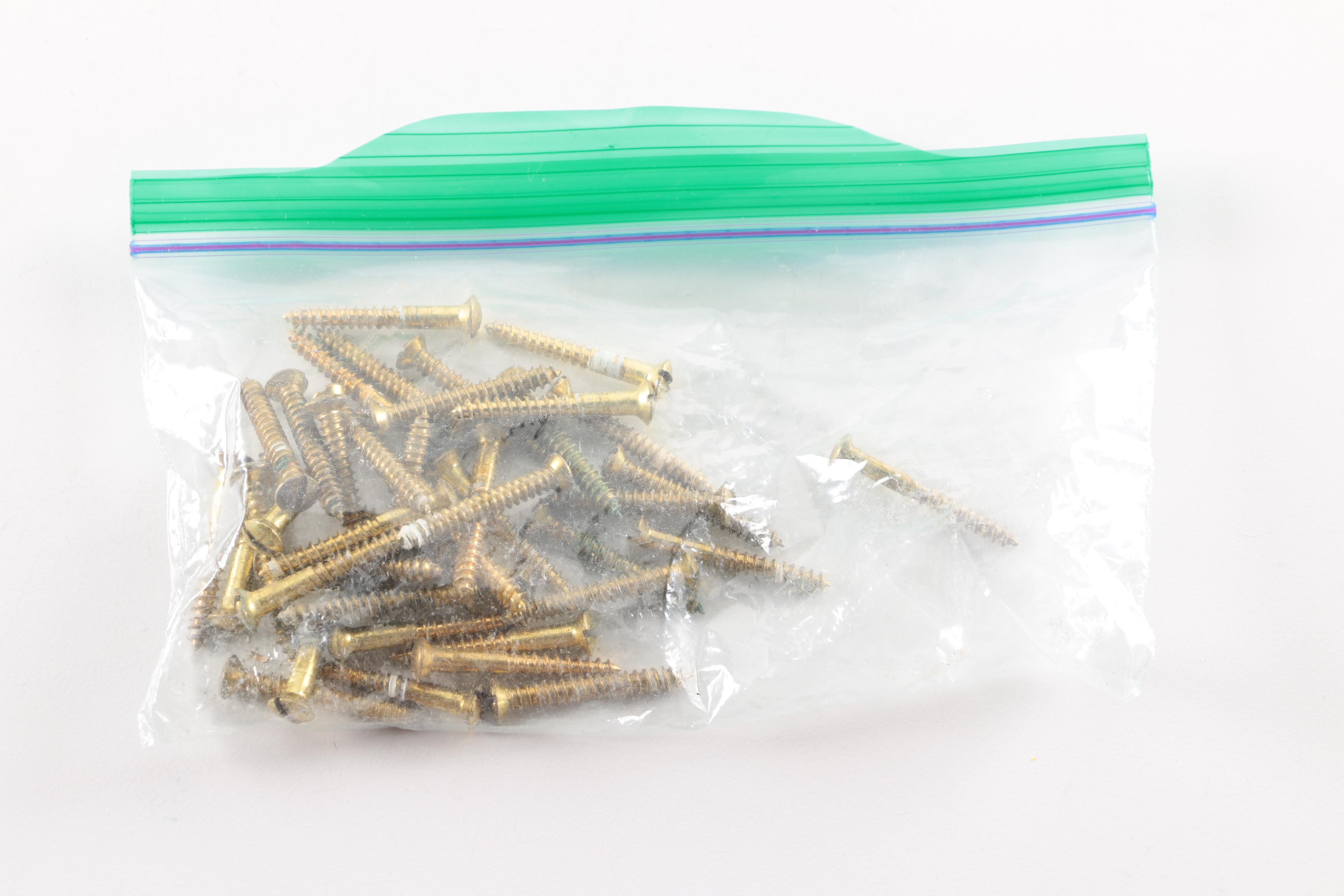 Assorted Brass Bathroom Hardware