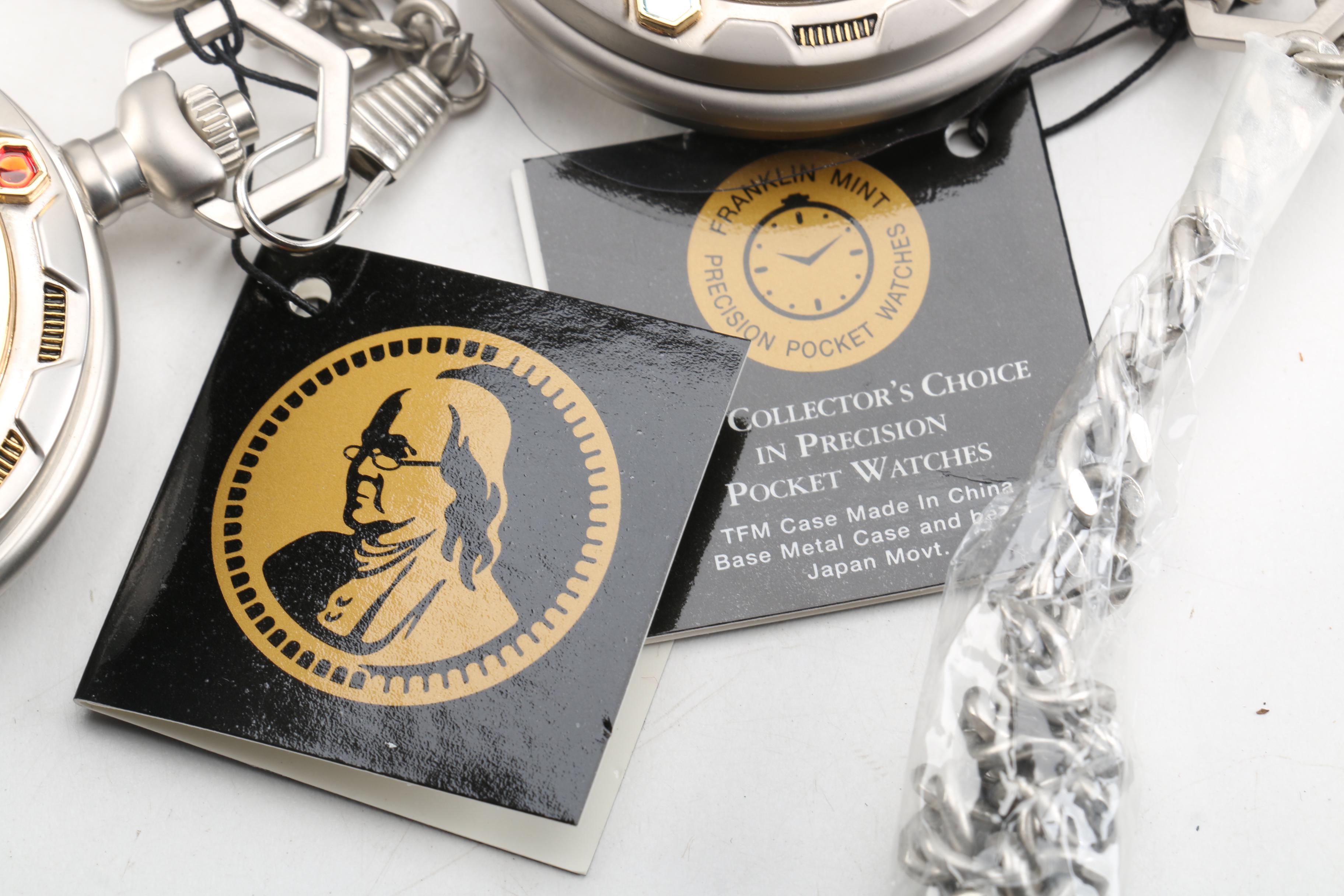 Star Trek Pocket Watches Including Belt Pouches