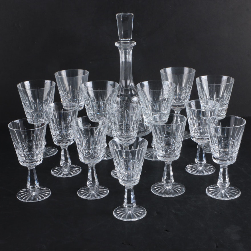 Waterford Crystal "Kylemore" Decanter and Stemware