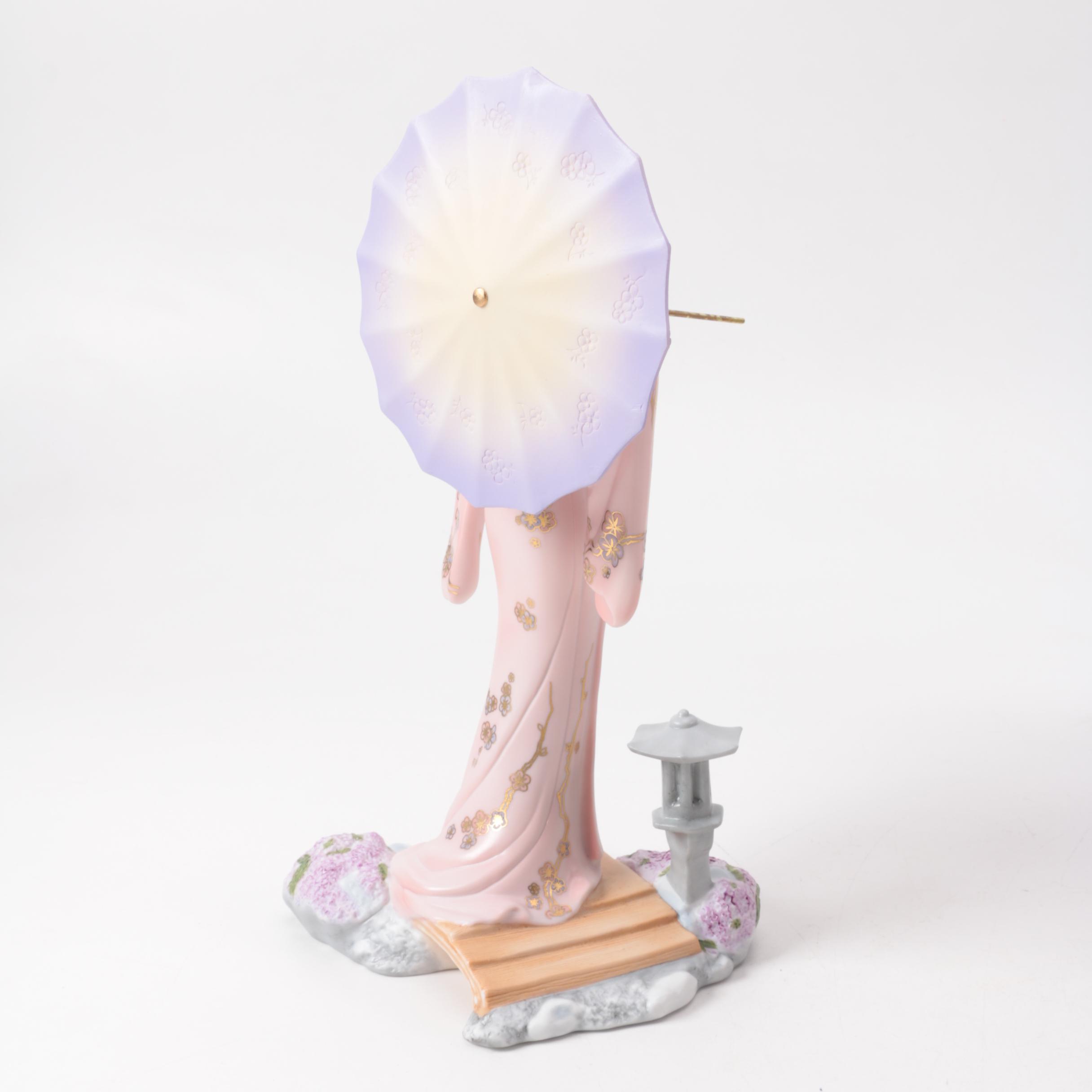 Chinese Inspired Porcelain Figurines including Franklin Mint and Danbury Mint