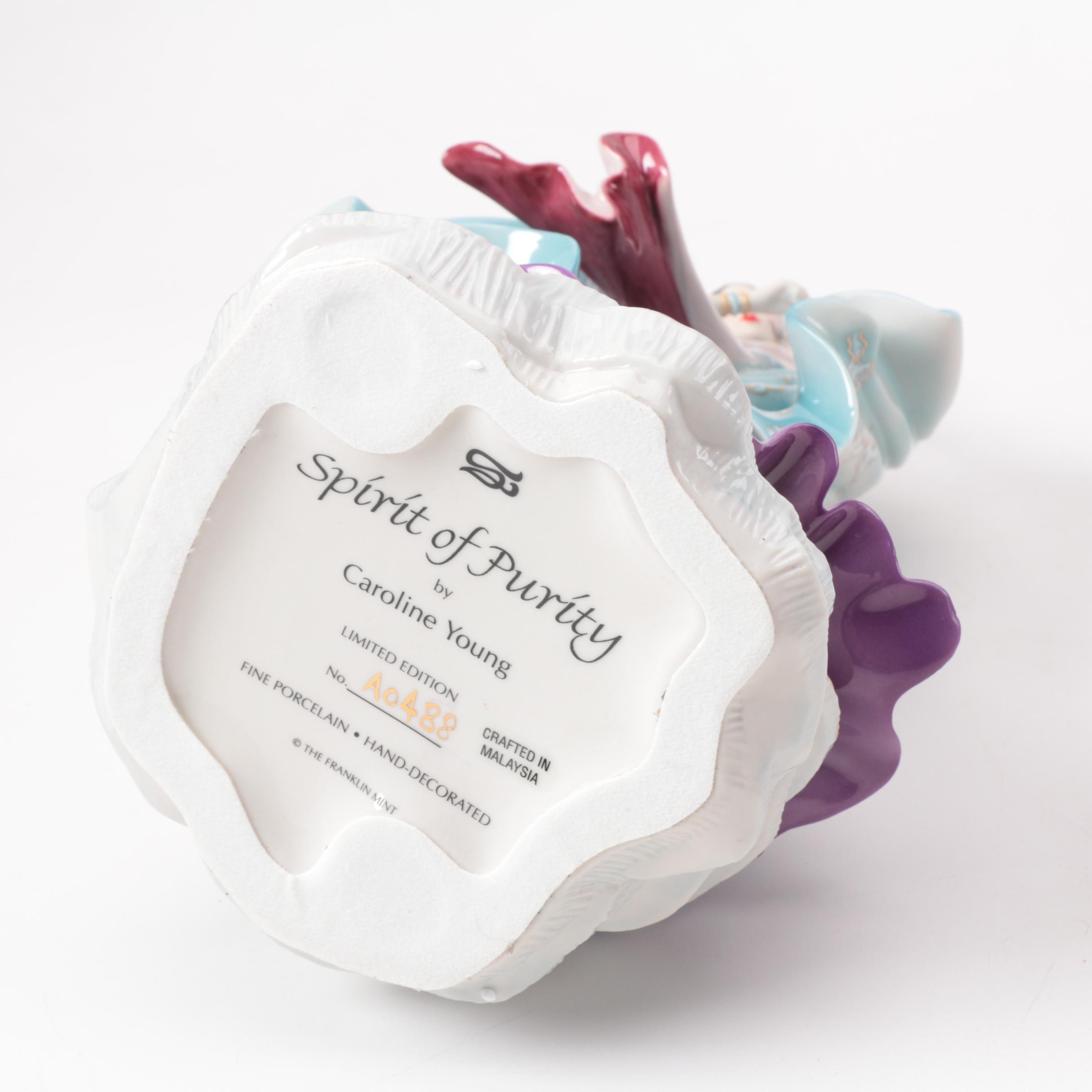 Chinese Inspired Porcelain Figurines including Franklin Mint and Danbury Mint