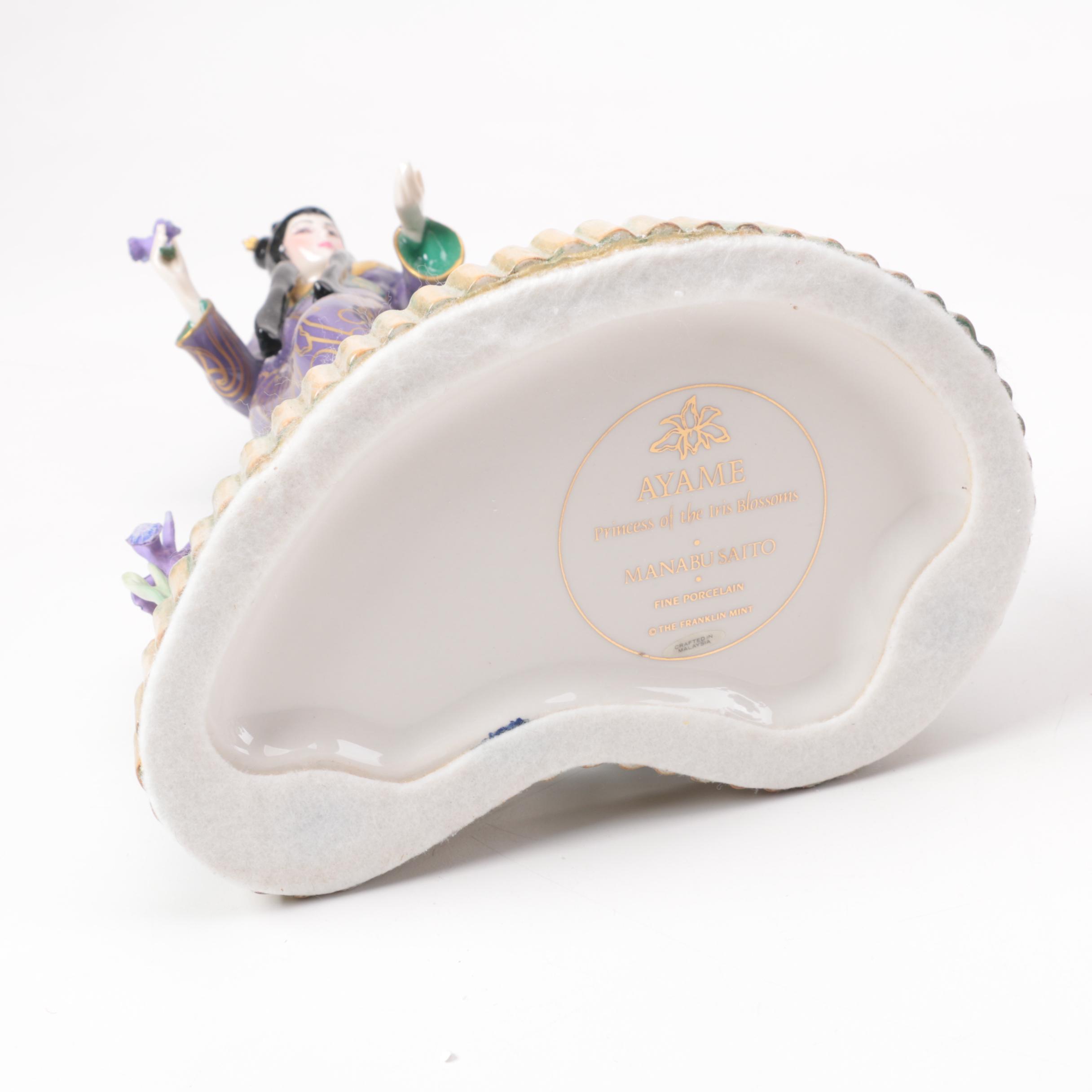 Chinese Inspired Porcelain Figurines including Franklin Mint and Danbury Mint