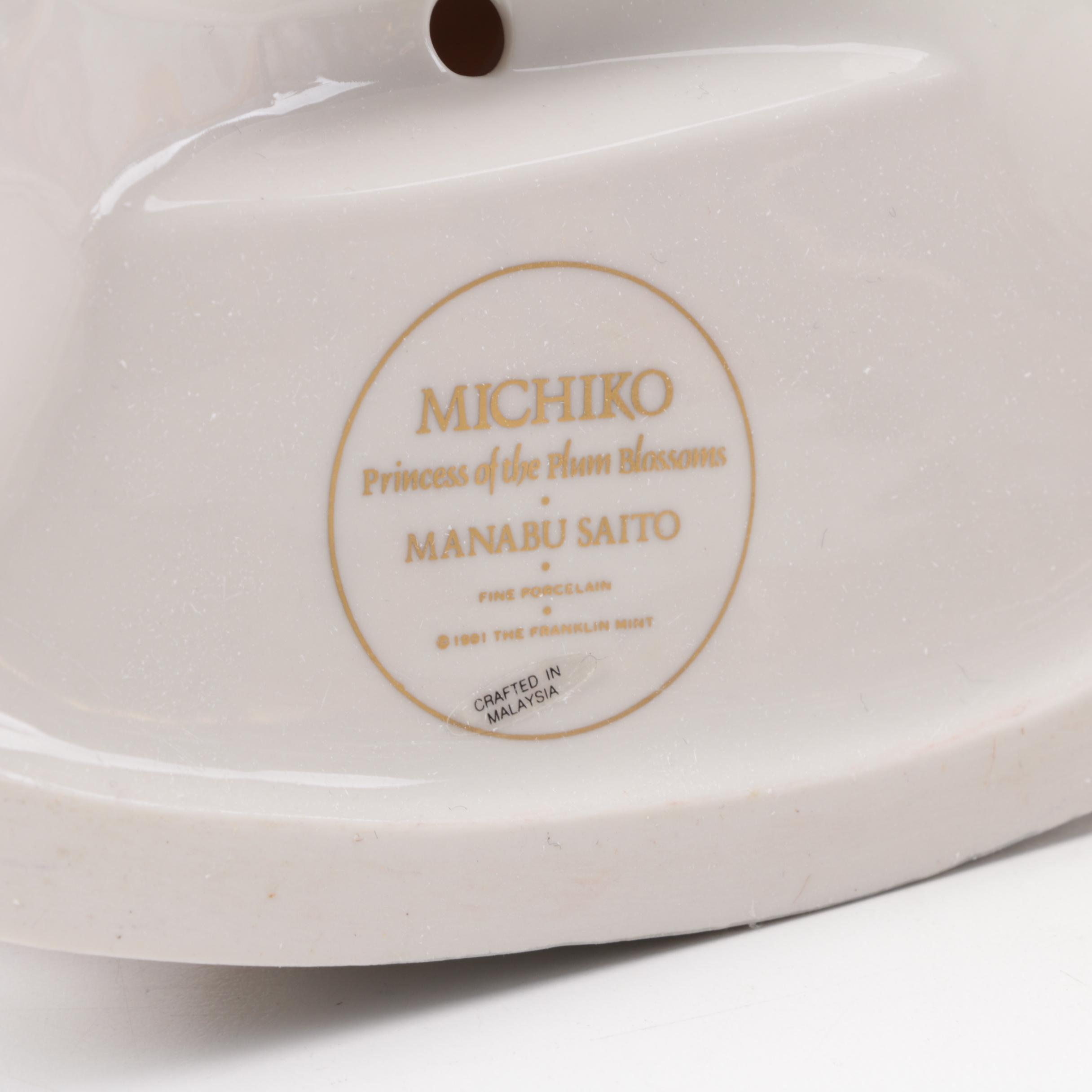 Chinese Inspired Porcelain Figurines including Franklin Mint and Danbury Mint