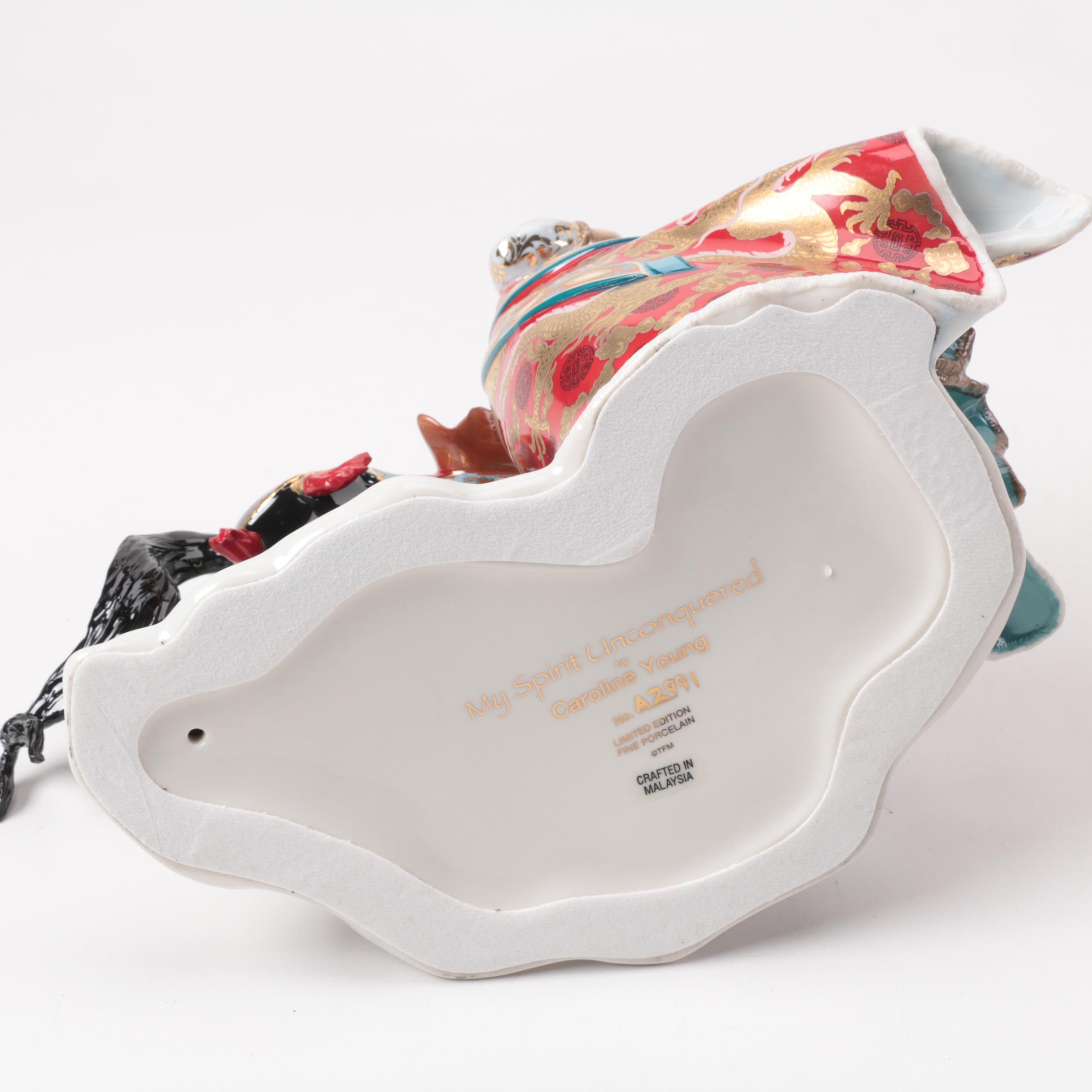 Chinese Inspired Porcelain Figurines including Franklin Mint and Danbury Mint