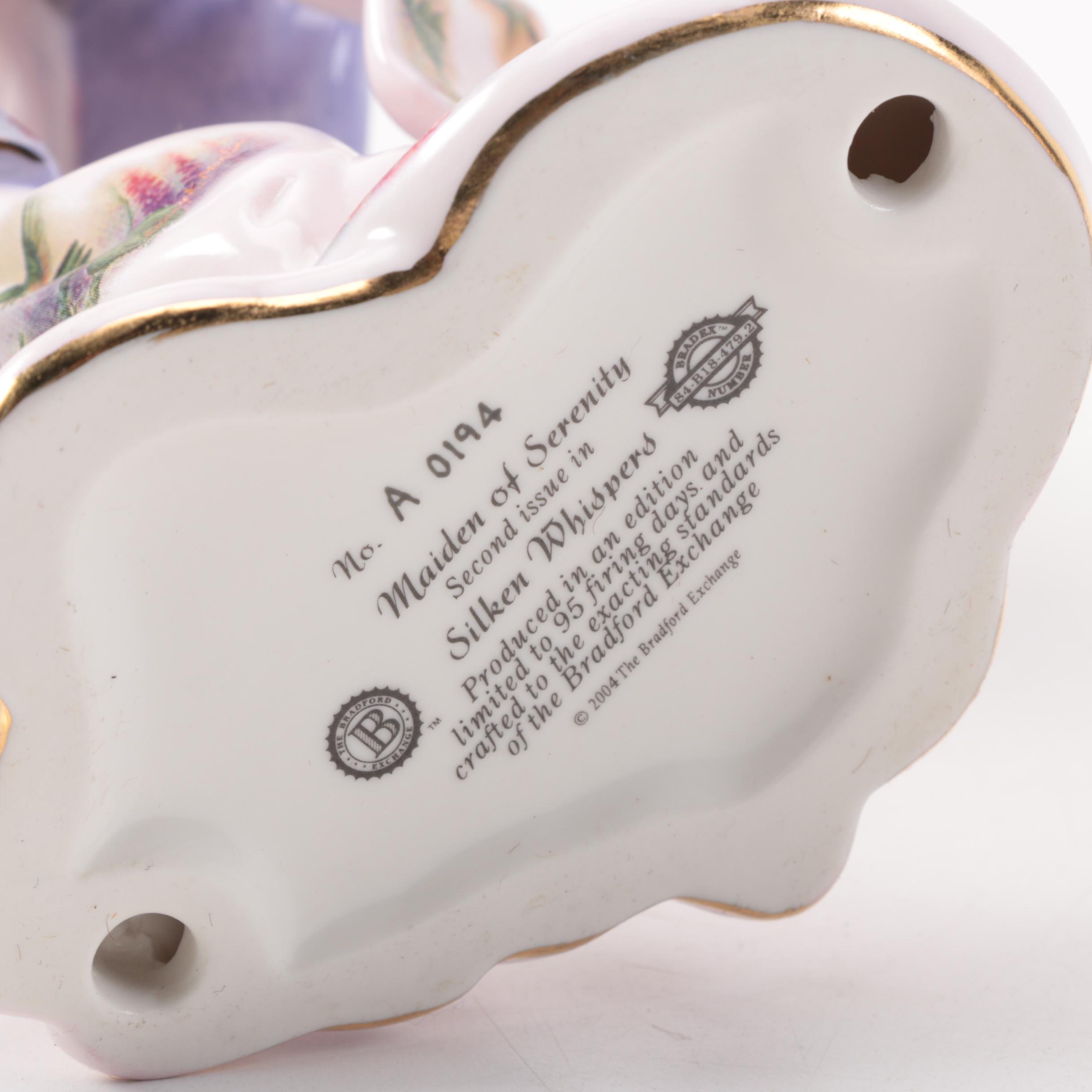 Chinese Inspired Porcelain Figurines including Franklin Mint and Danbury Mint