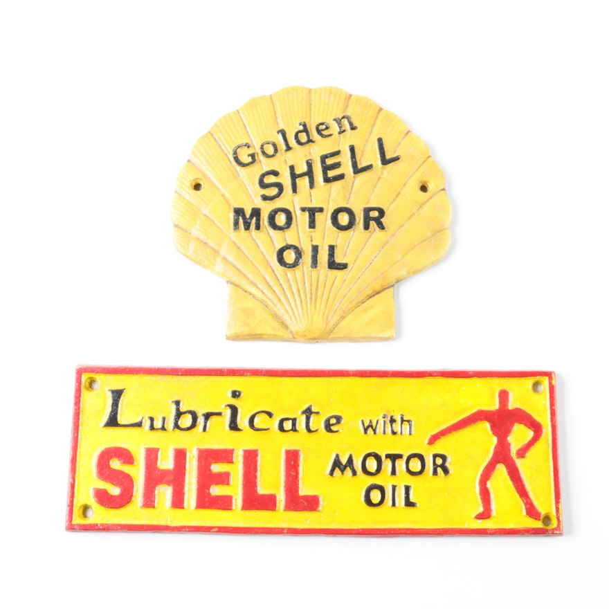 Iron Advertising Signs for Shell Motor Oil