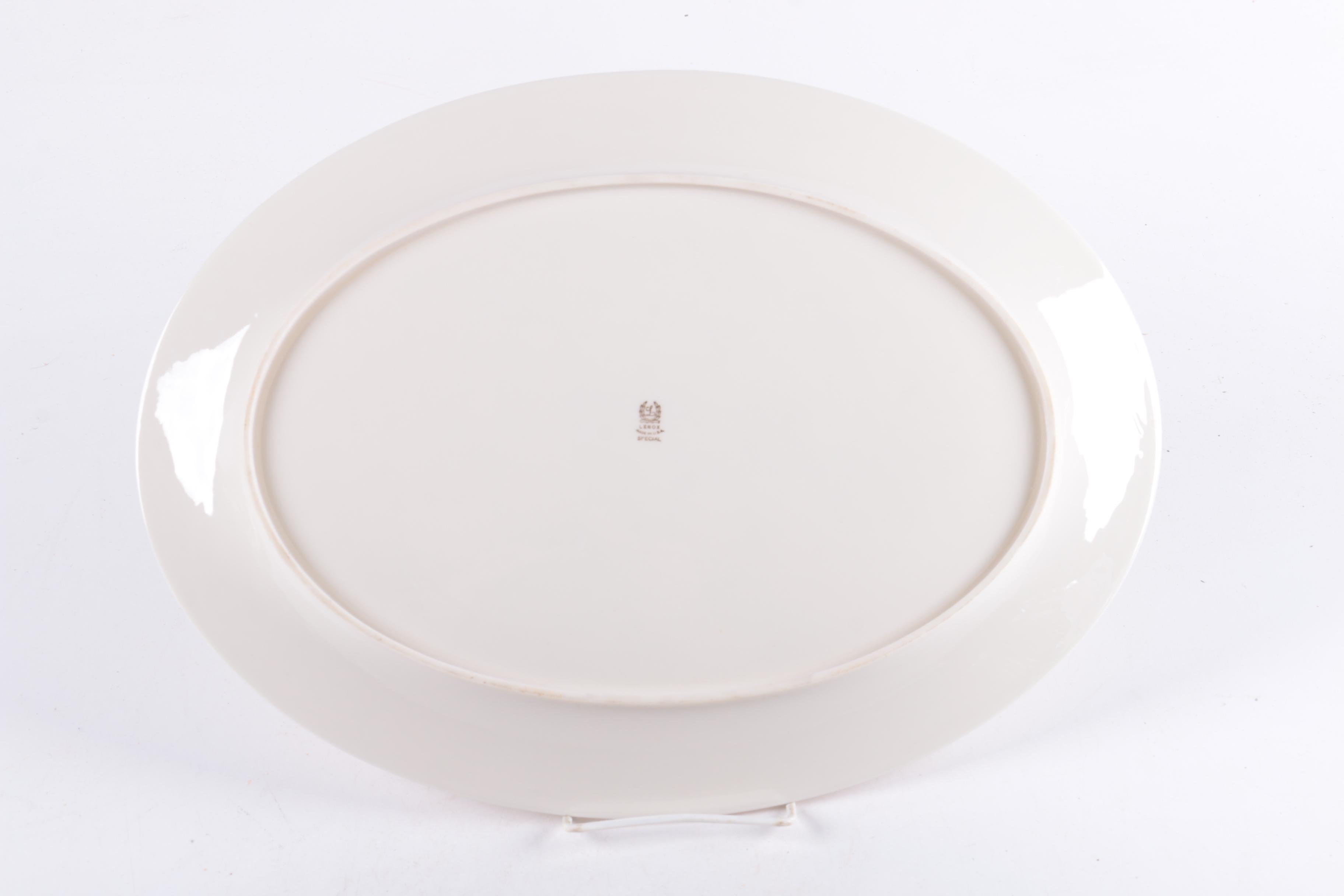 Lenox Porcelain Horse and Carriage Scene Platter