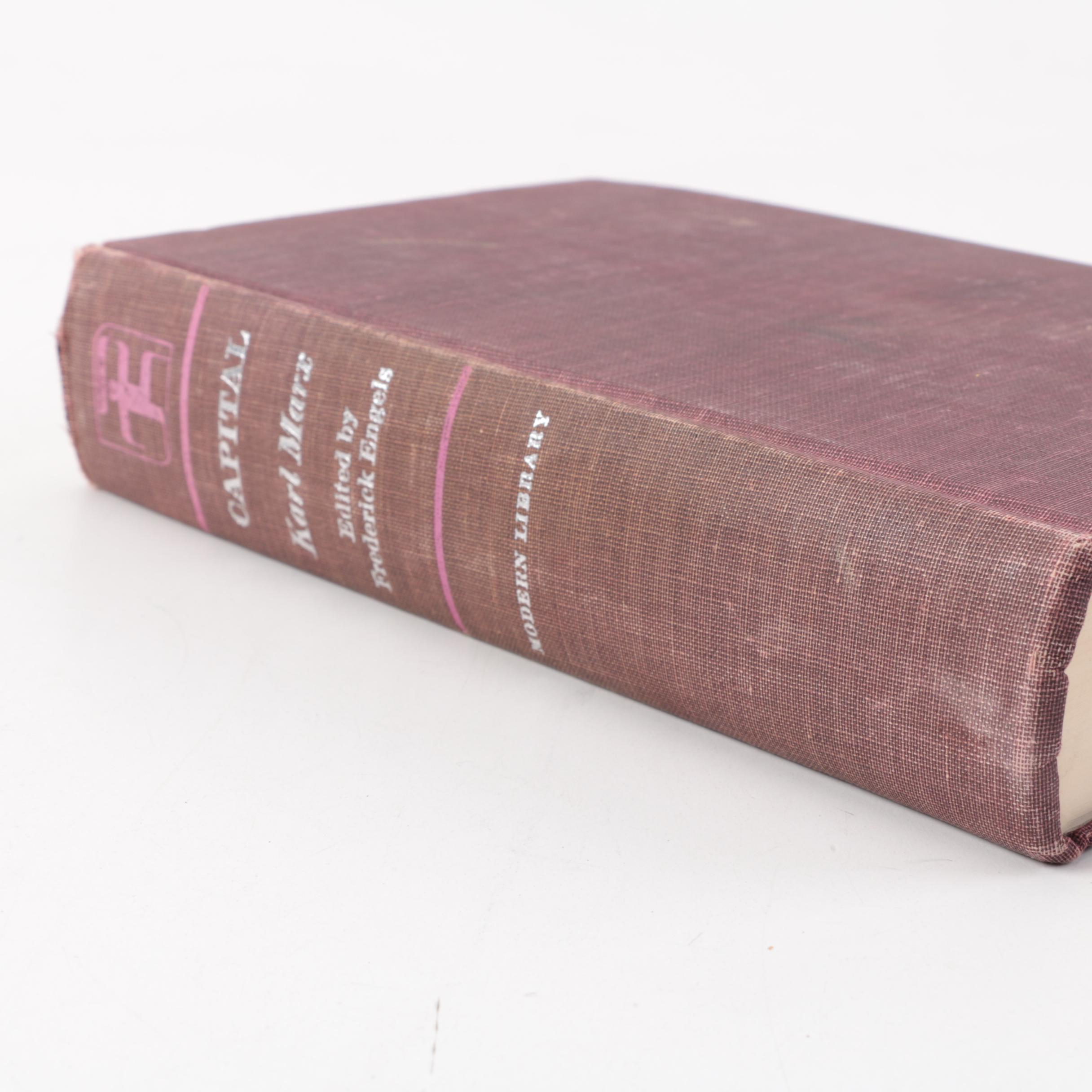 The Modern Library "Capital: A Critique of Political Economy" by Karl Marx