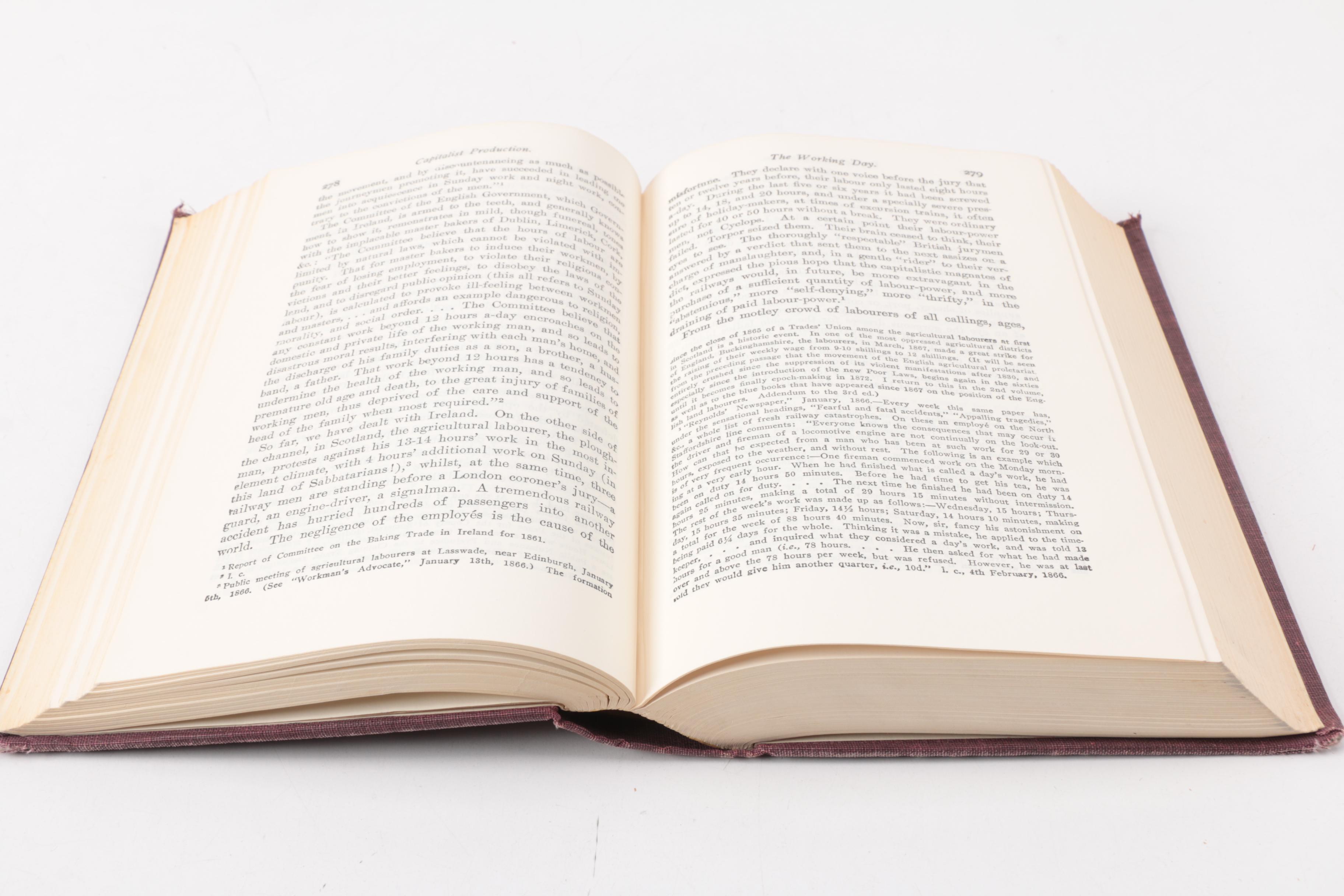 The Modern Library "Capital: A Critique of Political Economy" by Karl Marx