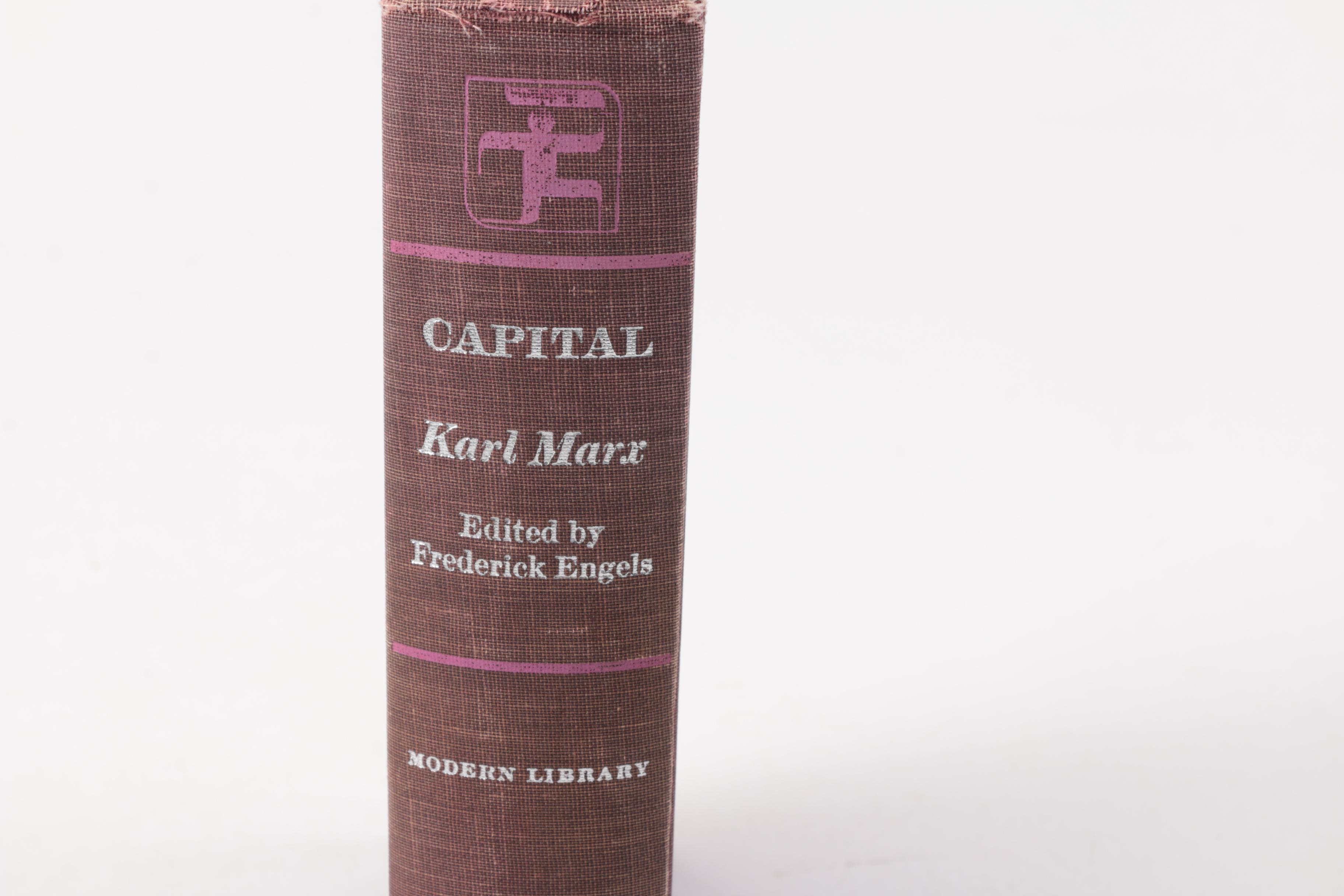 The Modern Library "Capital: A Critique of Political Economy" by Karl Marx