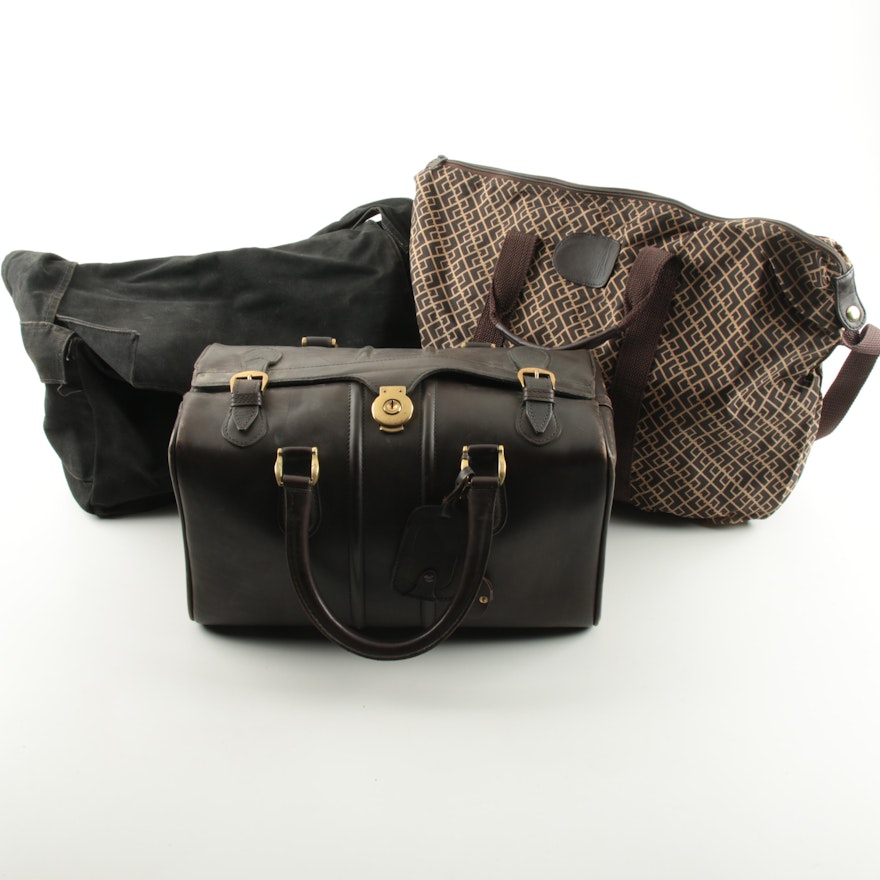 Tote Bags with Vintage Leather Doctor Bag