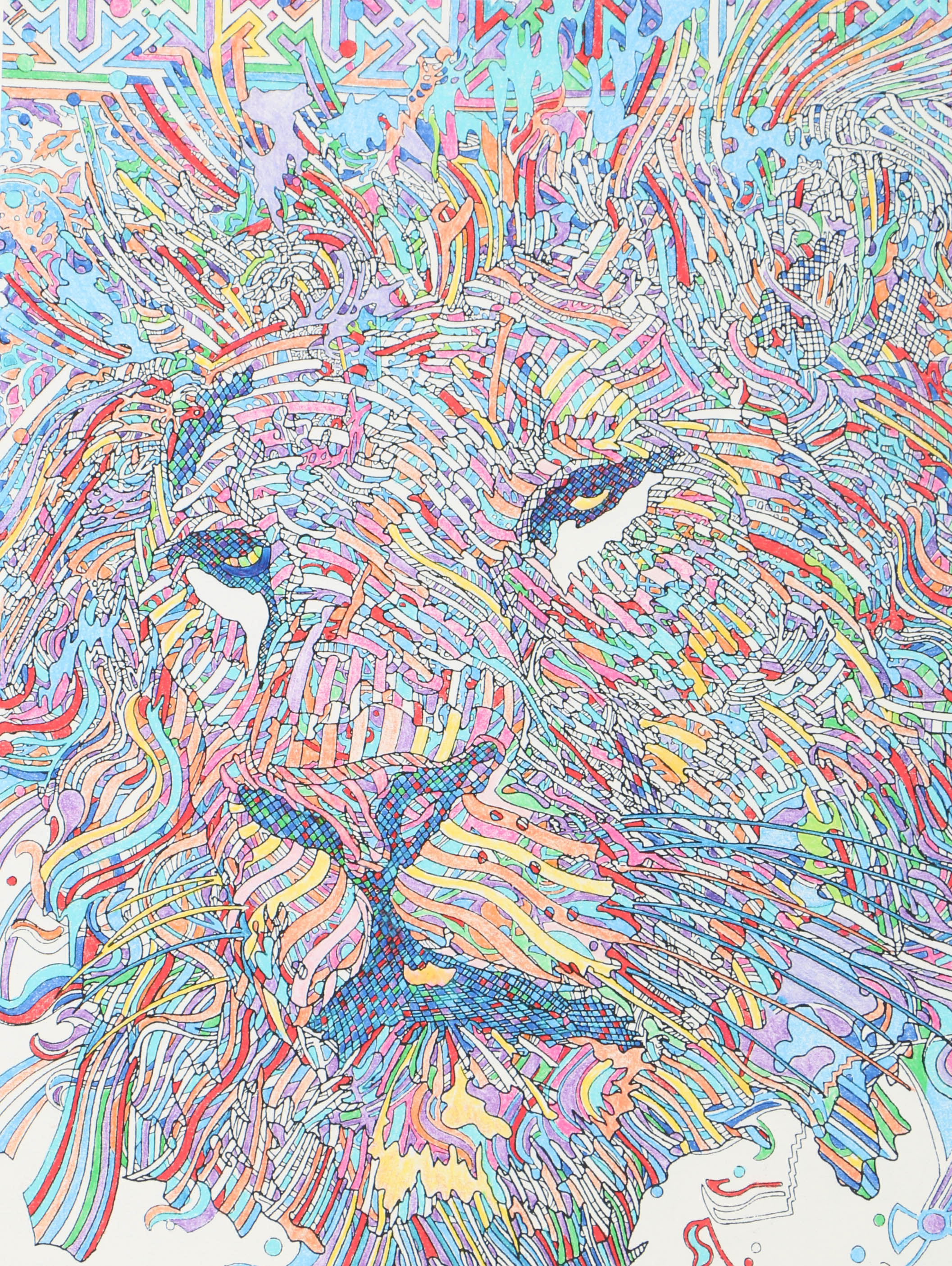 Guillaume Azoulay Giclee "Tete de Lion"