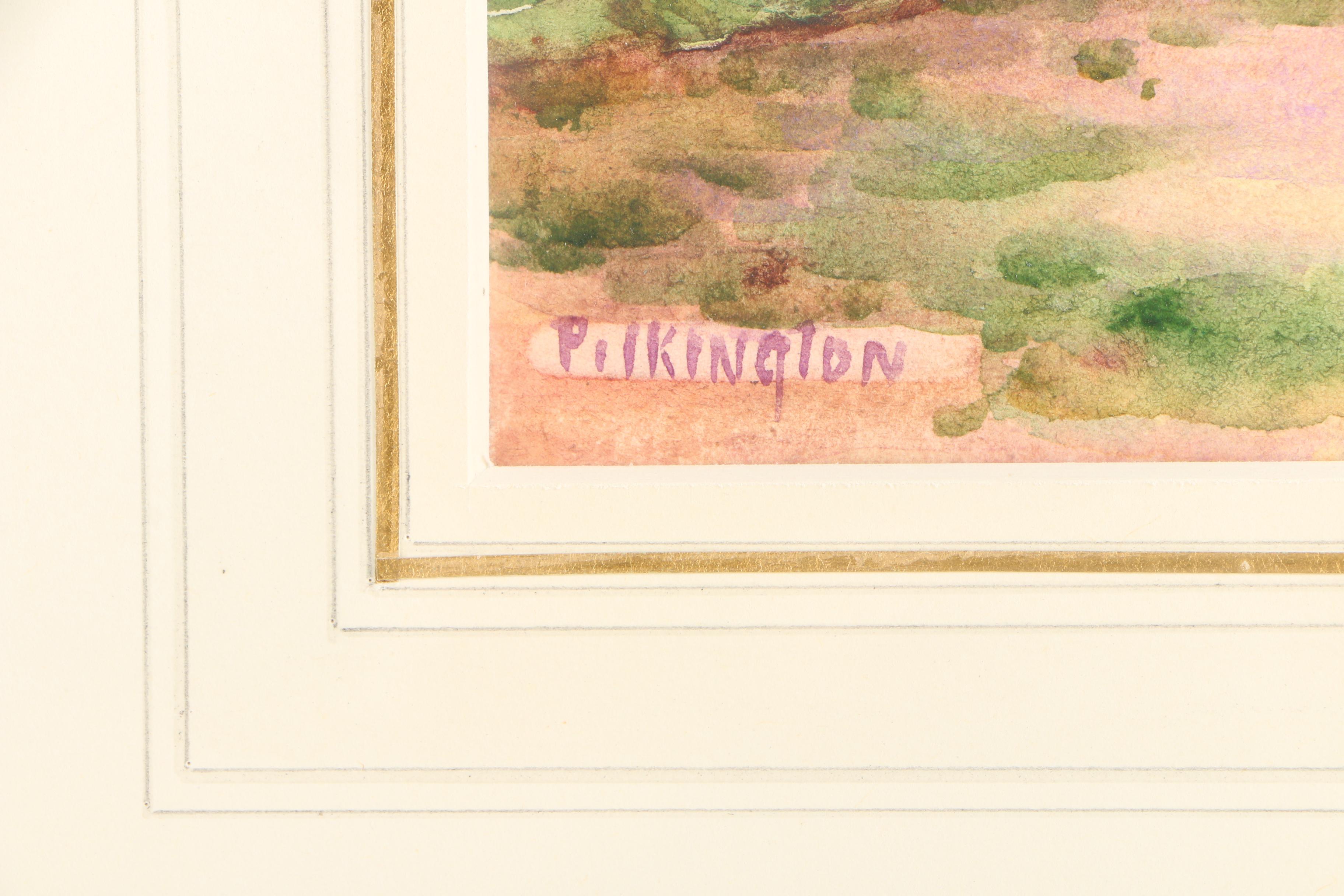 Flora Pilkington Watercolor on Paper "The End of The Path"