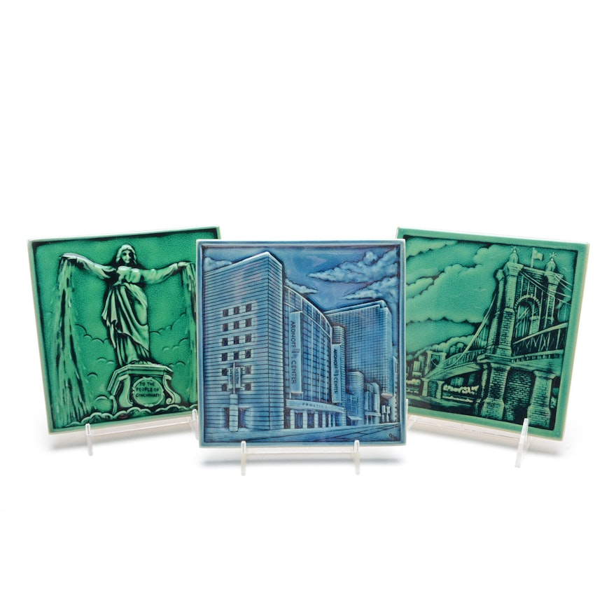 Rookwood Pottery Cincinnati Landmark Tiles