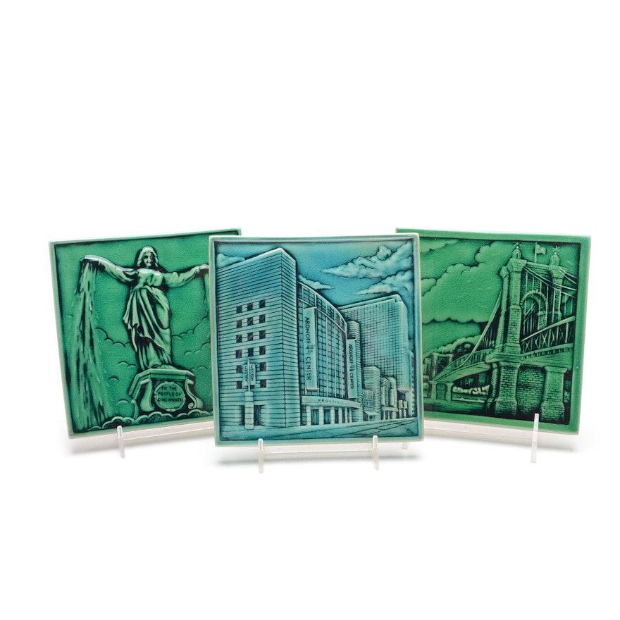 Rookwood Pottery Cincinnati Landmark Tiles