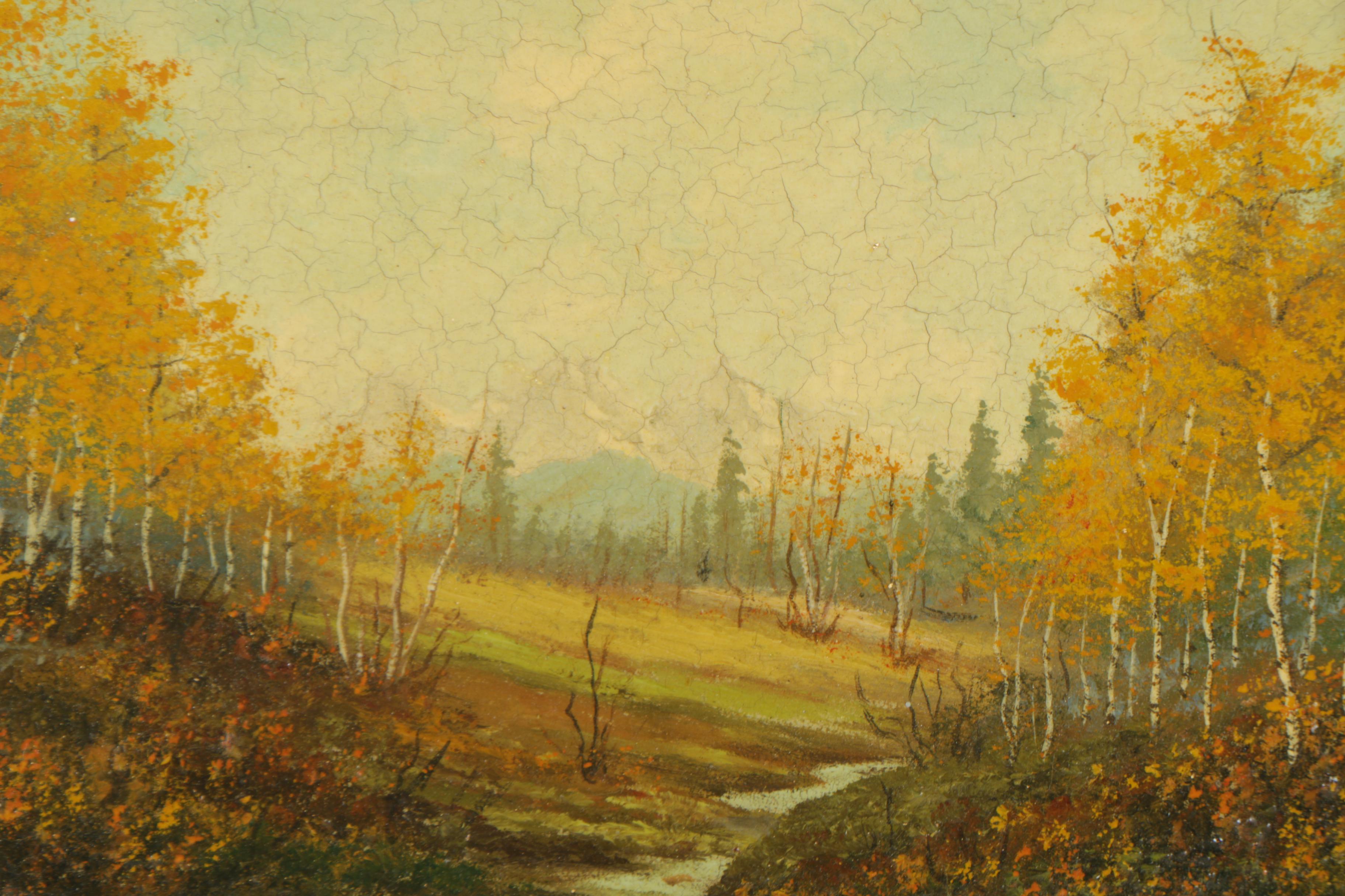 Beck Oil Painting of a Landscape