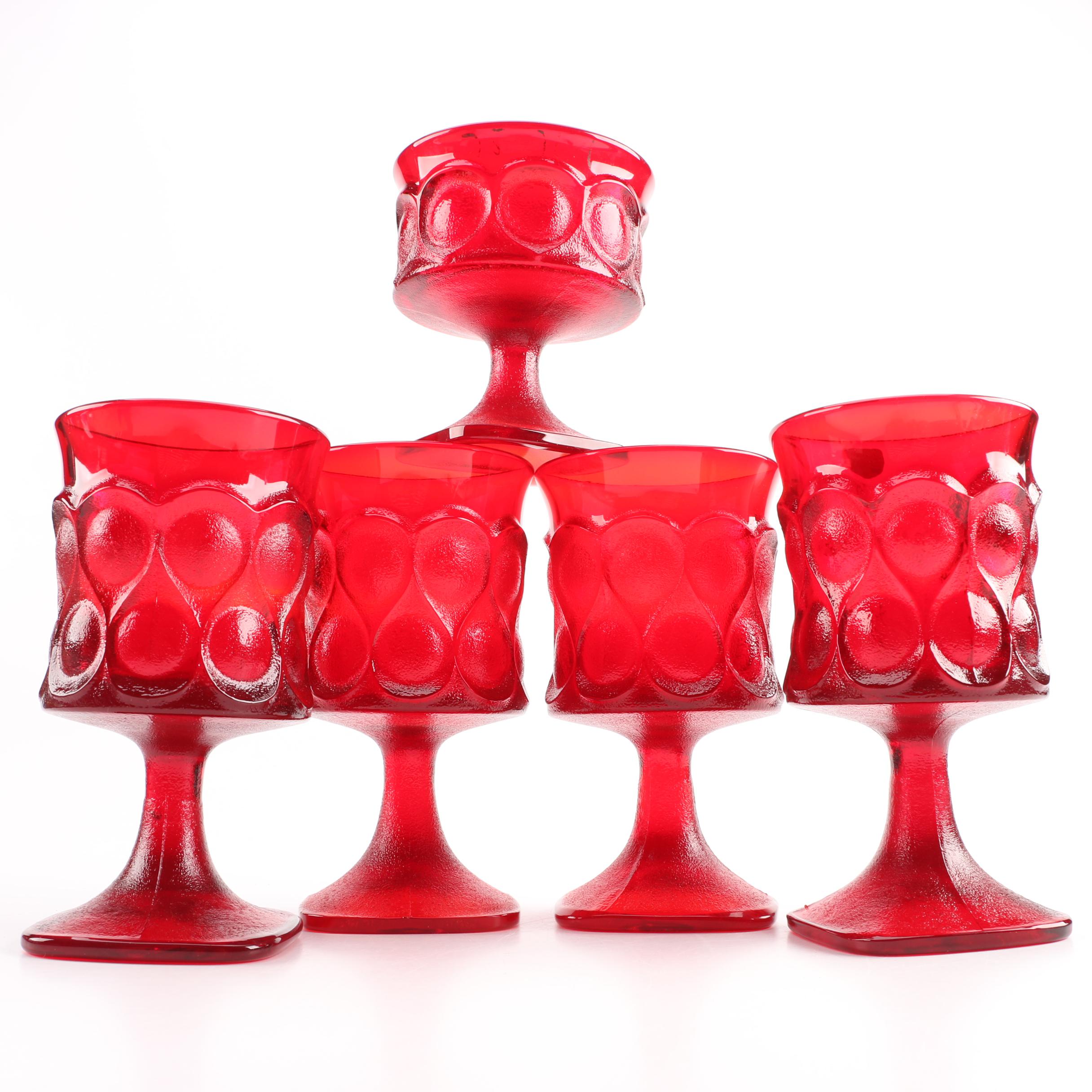 Noritake "Spotlight-Ruby" Glassware, Circa 1974 - 1983