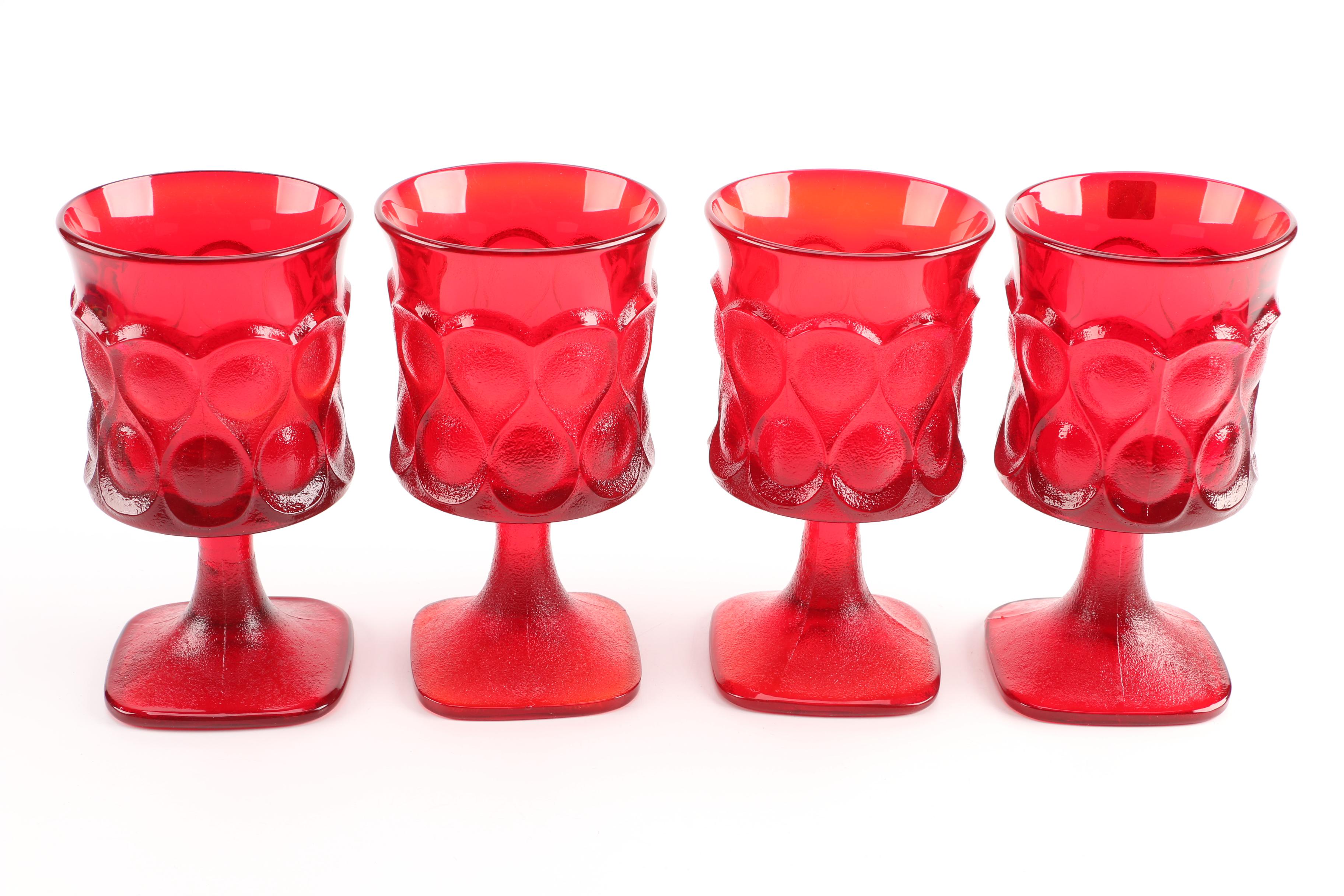 Noritake "Spotlight-Ruby" Glassware, Circa 1974 - 1983