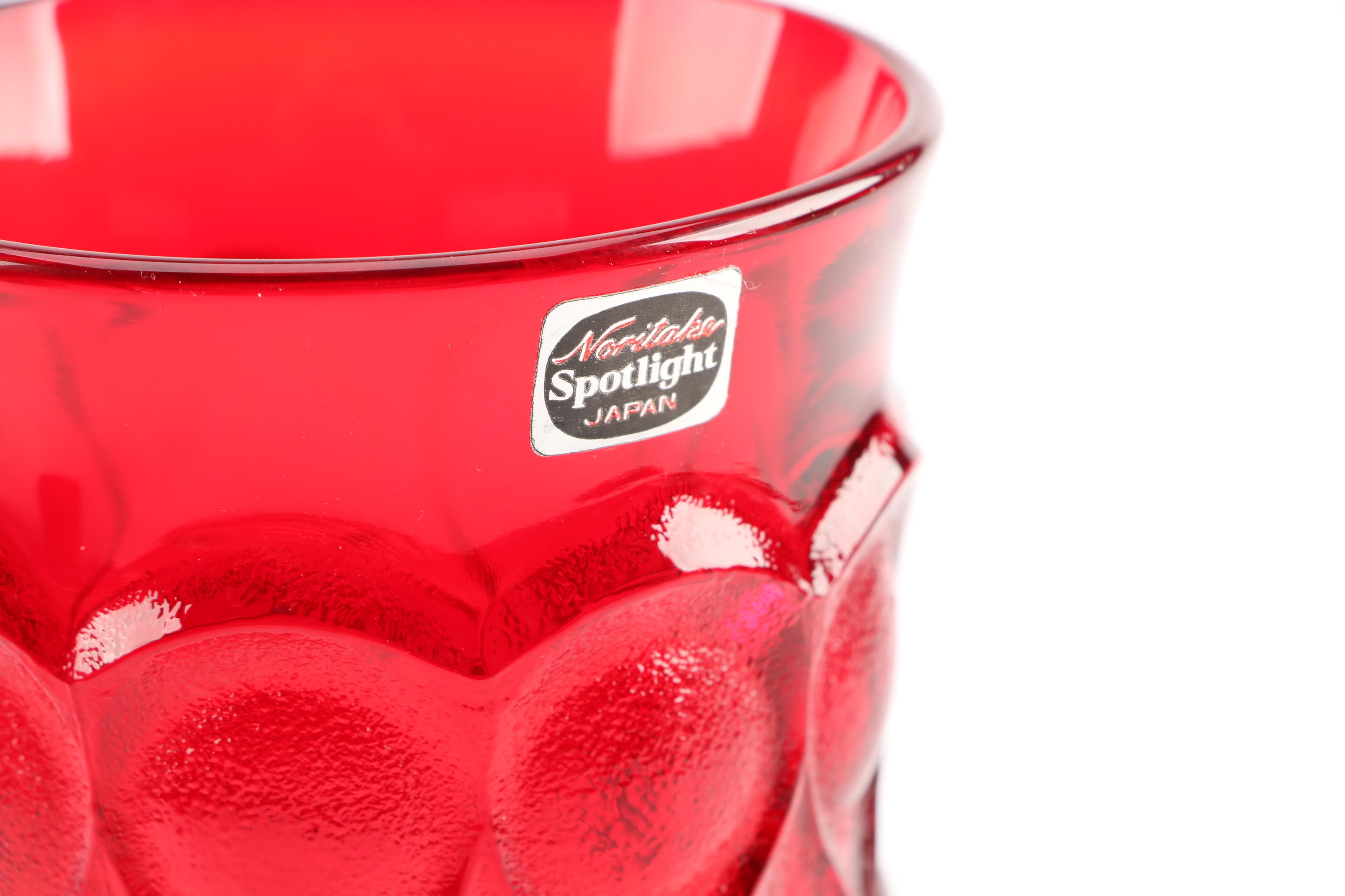 Noritake "Spotlight-Ruby" Glassware, Circa 1974 - 1983